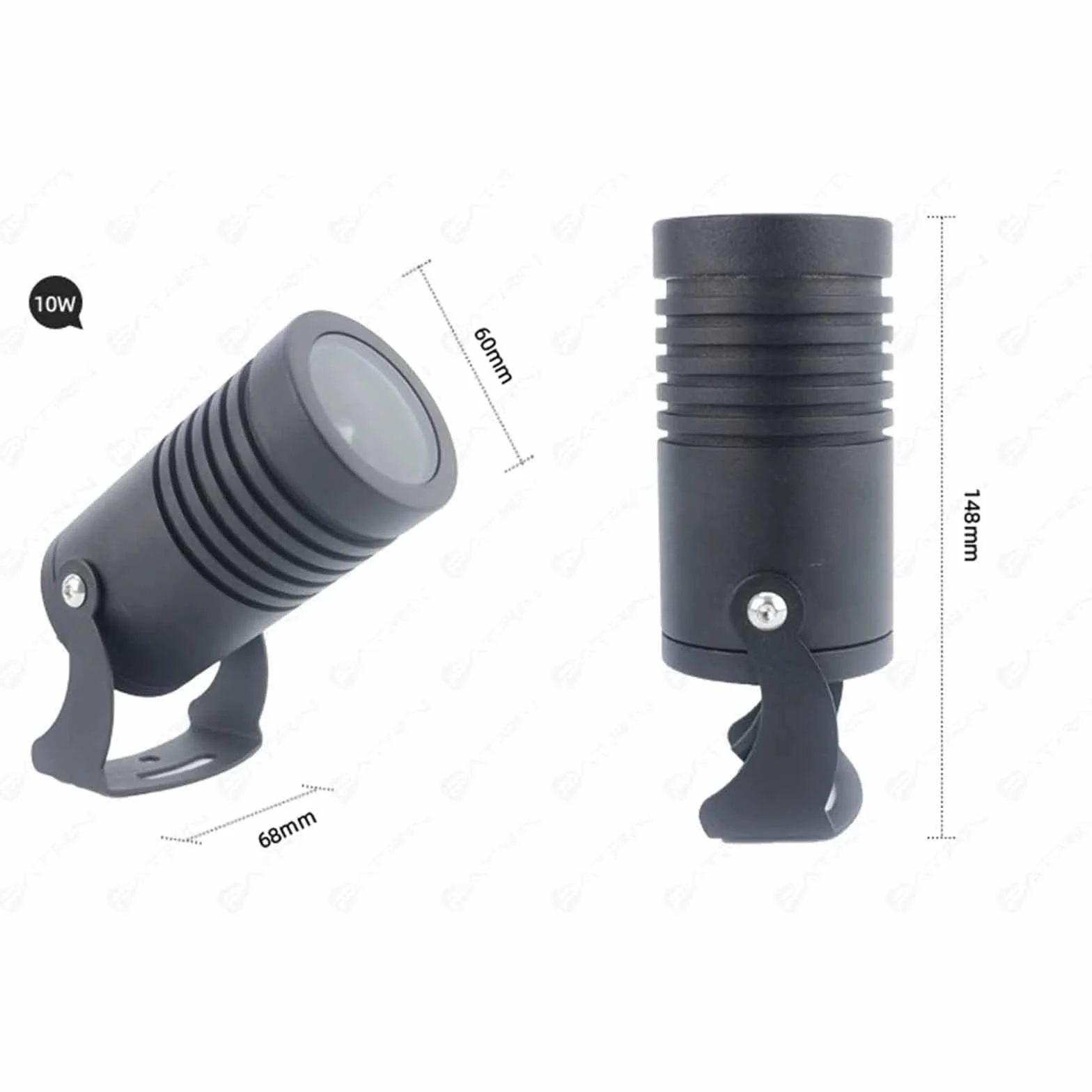 Reflektor podłogowy - Zewnętrzne reflektory LED, wąski reflektor wiązkowy IP67, reflektor wiązkowy LED, zewnętrzny projektor ścienny, reflektor do zdalnego oświetlenia zewnętrznego(ciepły biały 300