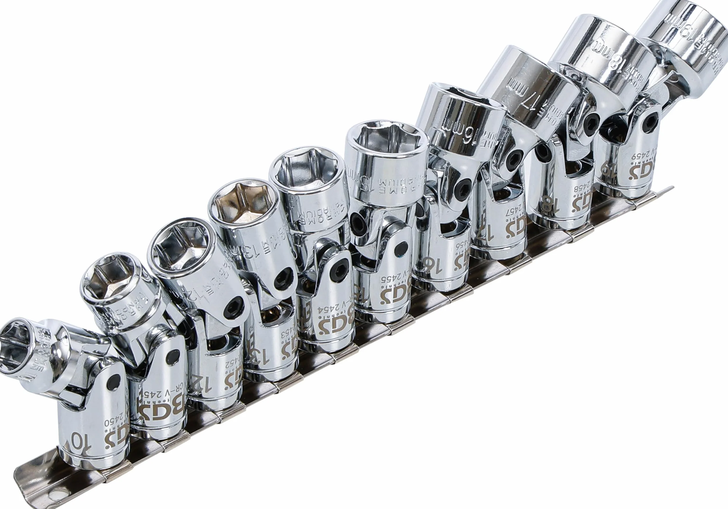 BGS 205 | Nasadka sześciokątna do przegubu Cardana | 10 mm (3/8") | 10 - 19 mm | 10 szt.