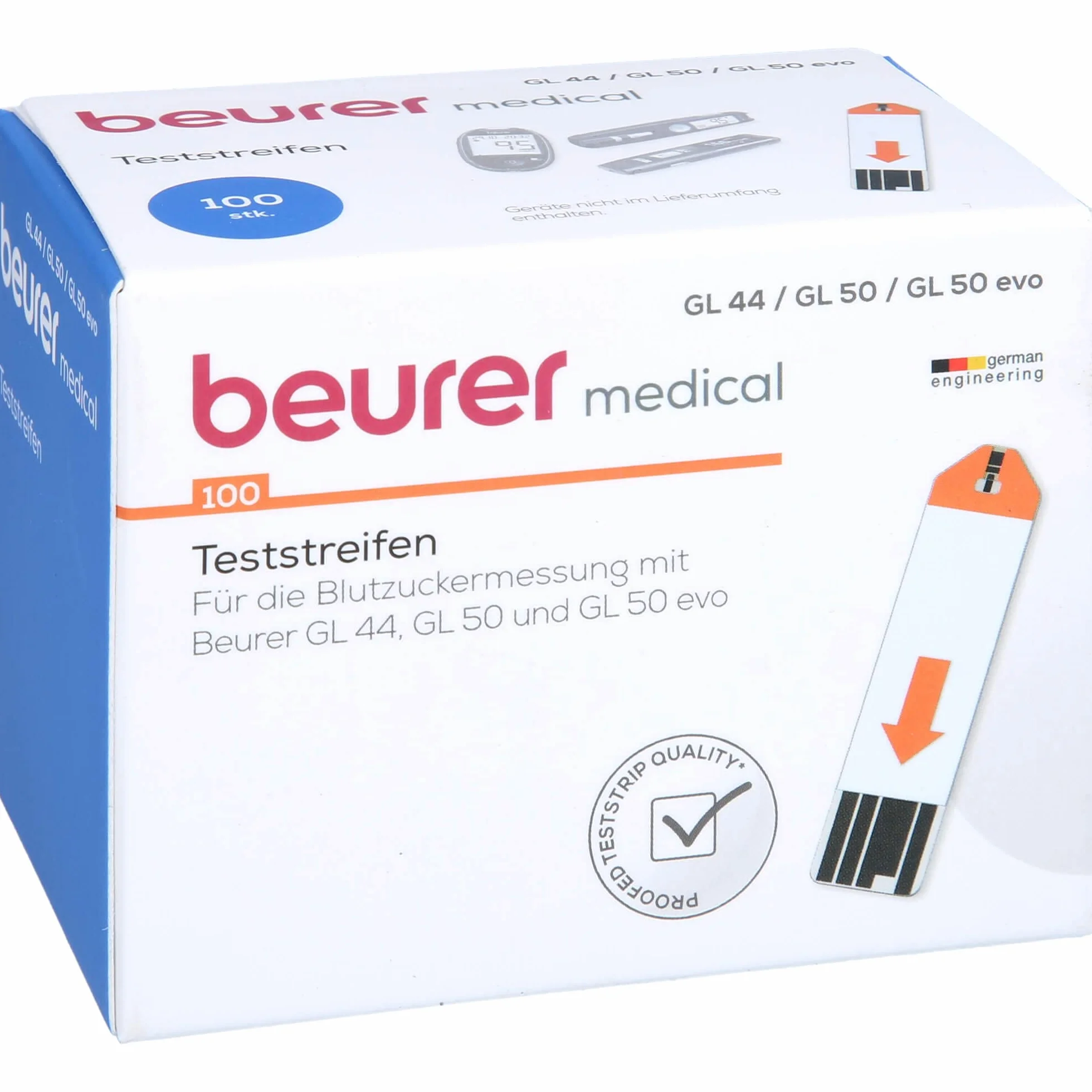 Beurer GL 44 GL 50 paski testowe glukozy 100 sztuk