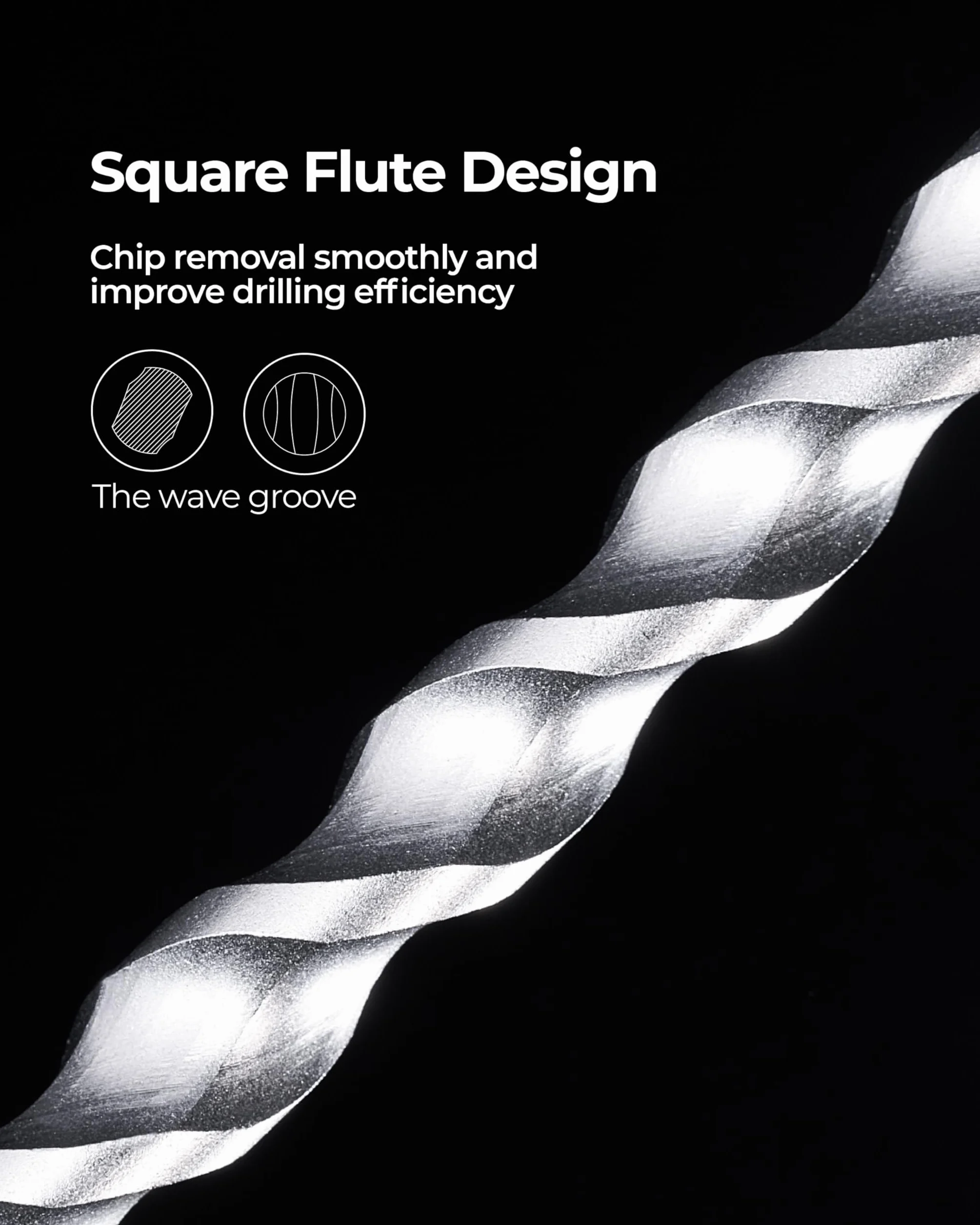toolant SDS Plus Wiertła udarowe udarowe różne zestaw 5 szt. (3/40.6 cm-5/20.3 cm) 30 cm, 2 frezy z węglików spiekanych do betonu, muru i cegły