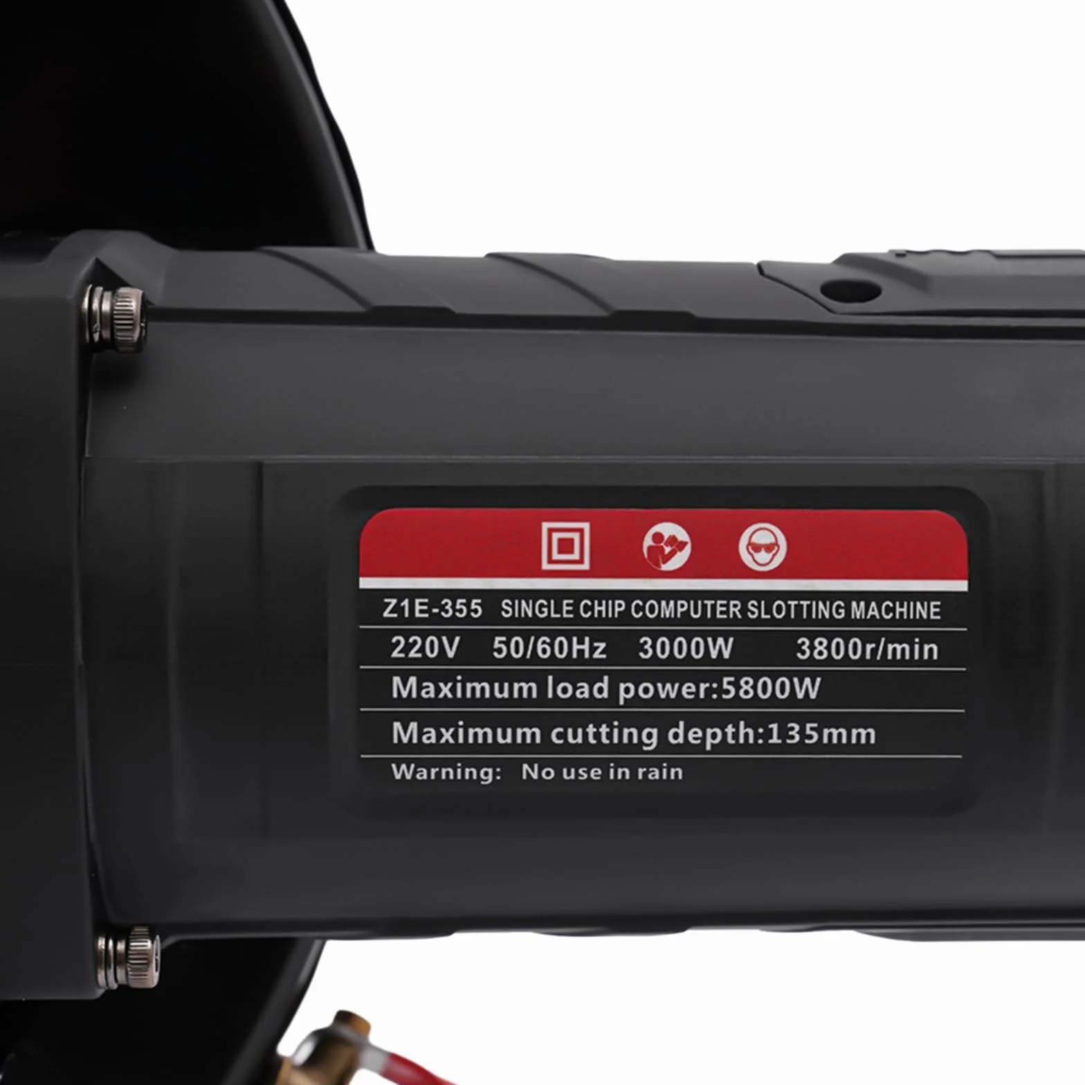 Elektryczna piła do betonu, 3800R/min, przewodowa piła tarczowa, głębokość cięcia 135 mm, sucha tarcza na mokro z tarczą, ostrzem, do cięcia płytek, cementu, granitu, metalu itp