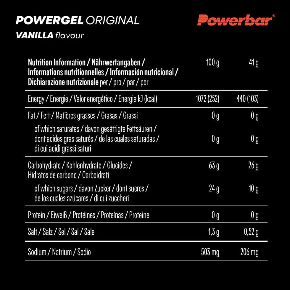 PowerBar PowerGel Original Mixbox Energy Gel 5 x 41g pakiet zapoznawczy