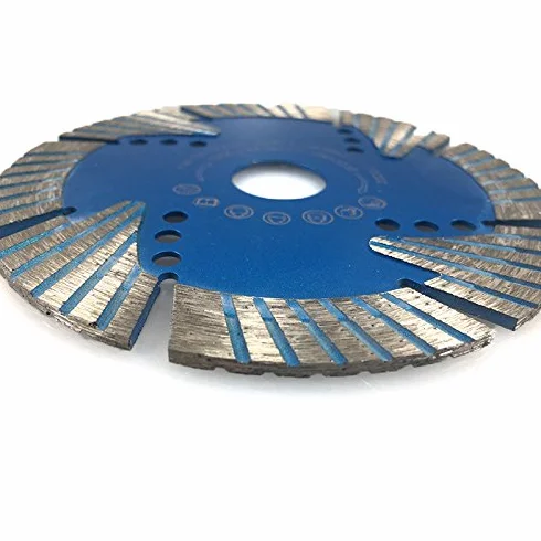 Turbo diamentowa tarcza tnąca Ø 125 mm, wysokość segmentu 15 mm, doskonale nadaje się do dużych obciążeń, dzięki segmentom ochronnym, wyjątkowo stabilna, bez przegrzania, granitu, gresu, betonu, twardych materiałów