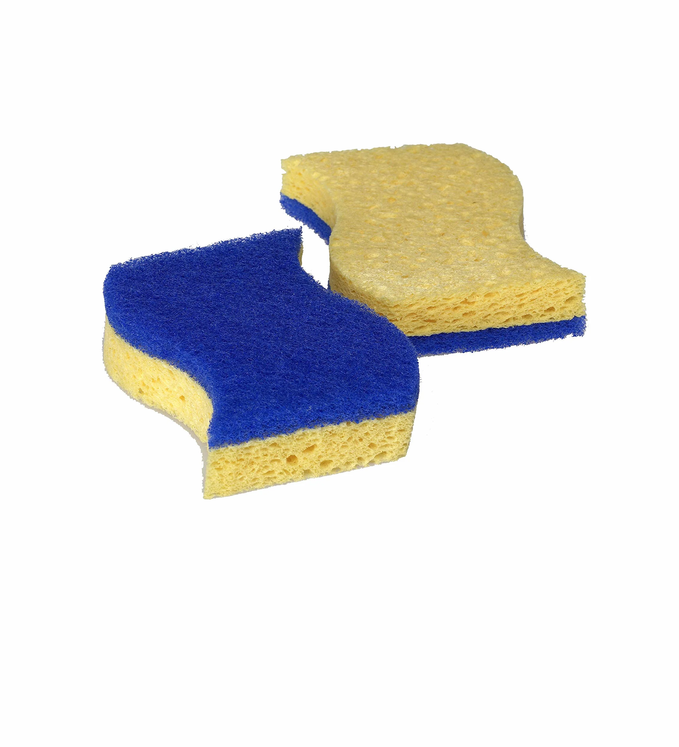 Spontex 328903 Gąbka do naczyń, 2 Sztuki, Żółty/Niebieski