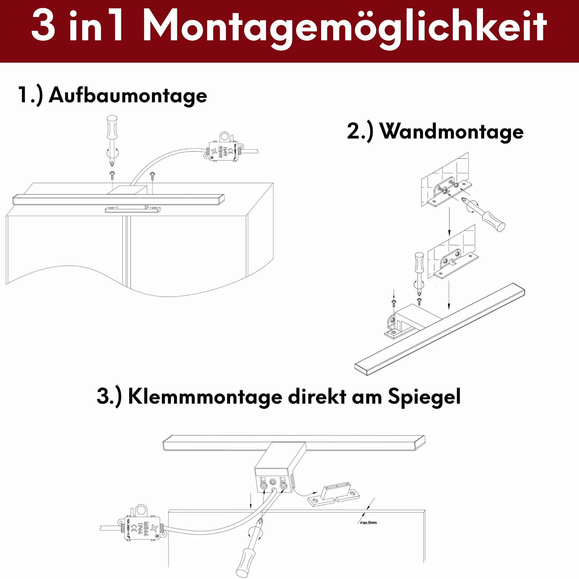 Kalb lampa LED do lustra, 12 W, neutralna biel lub ciepła biel, chromowana, barwa światła: ciepła biel
