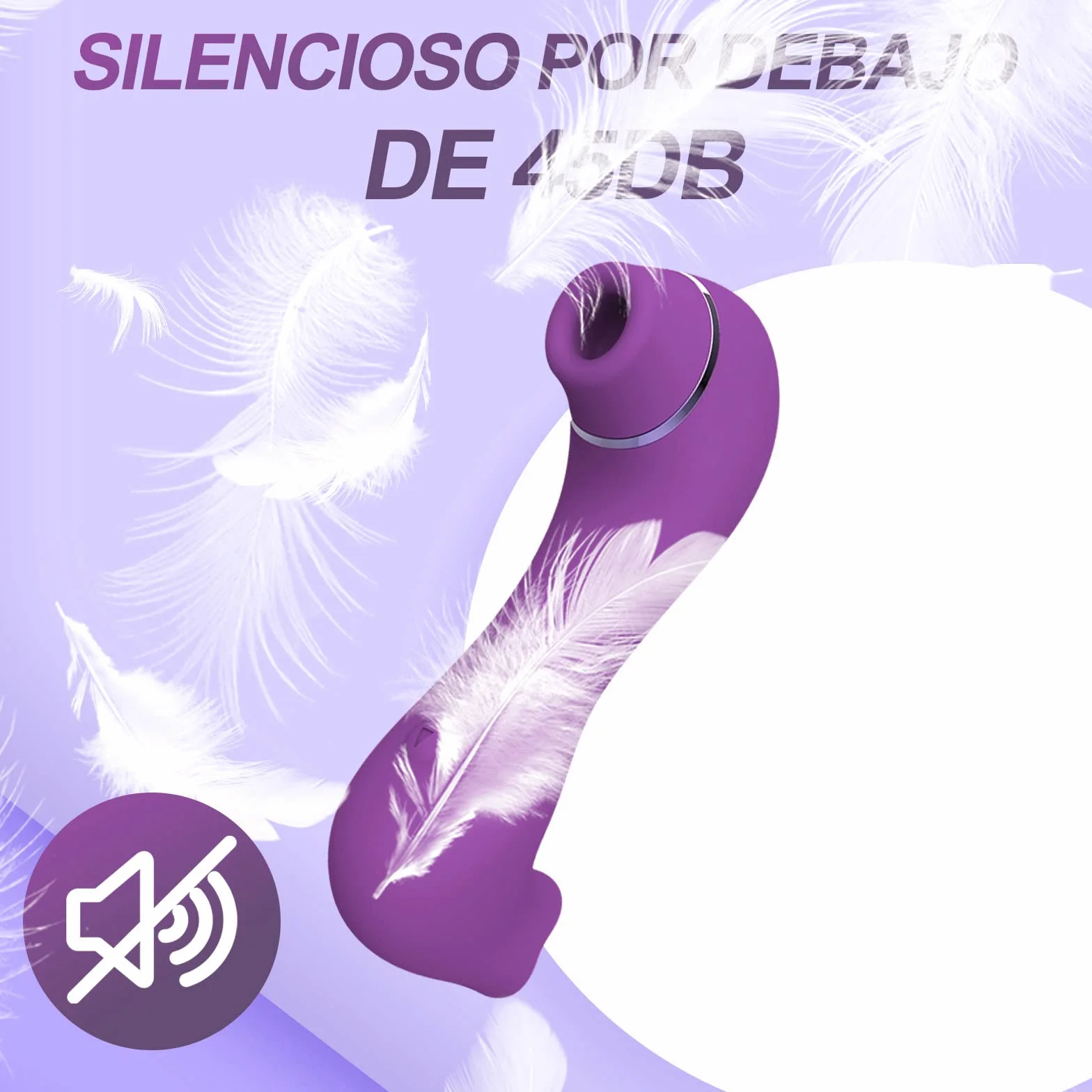 Silikonowy masażer relaksacyjny 10 częstotliwości akumulator USB