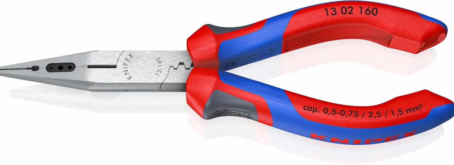 KNIPEX Szczypce wydłużone dla elektryków z rękojeściami Comfort 160 mm, 13 02 160