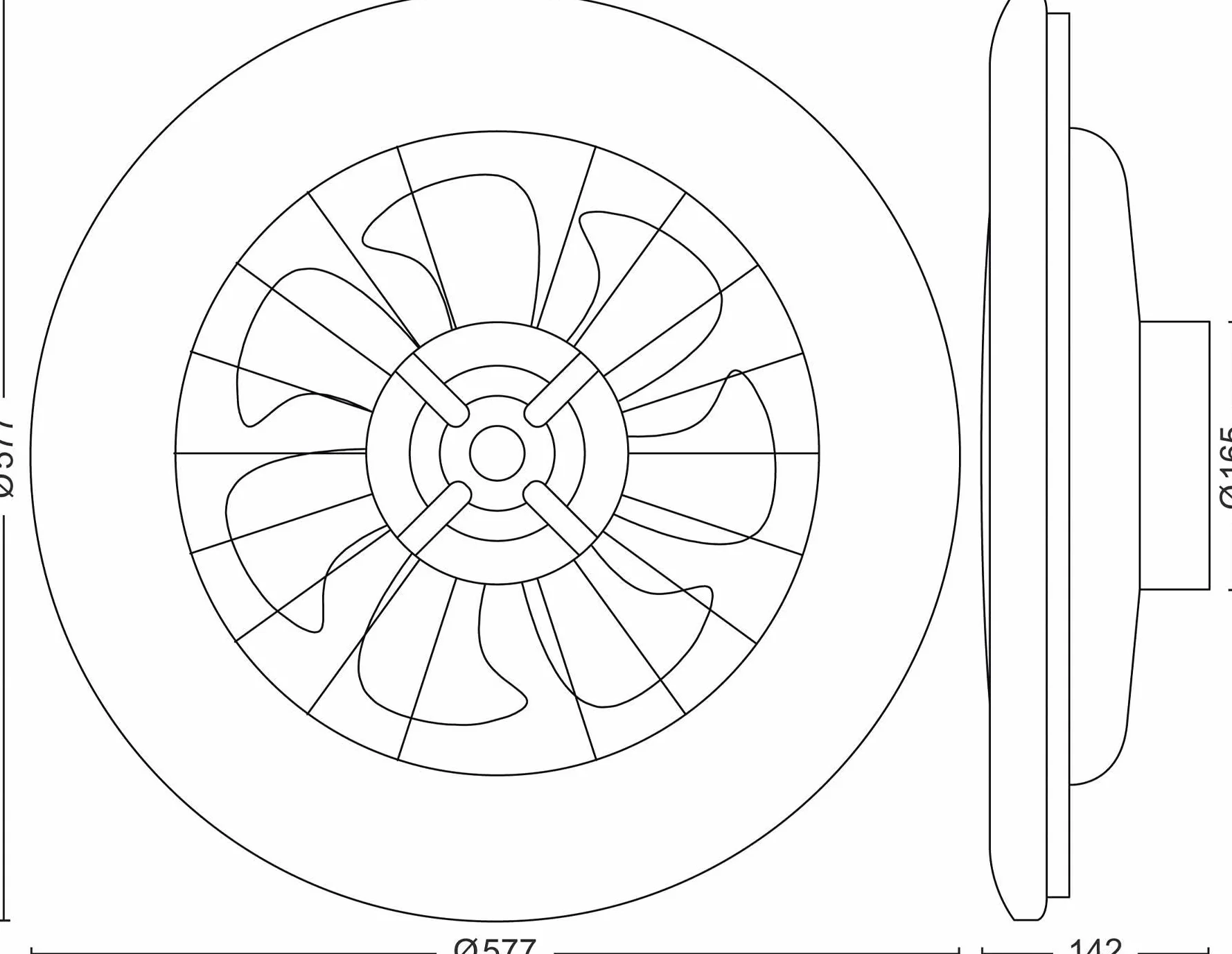 Philips Oprawa Sufitowa z Wentylatorem i Pilotem Amigo Fan Light Flat LED 25 W i 60 W, Biały