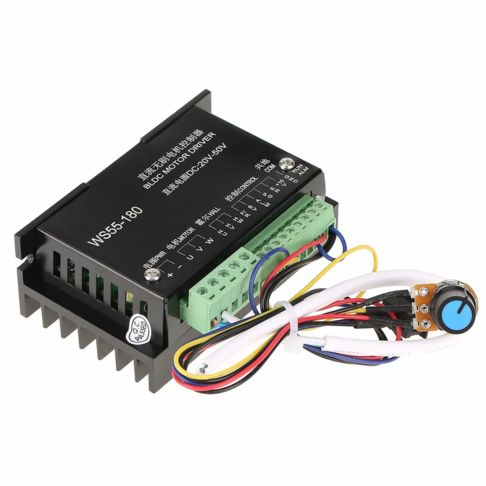Sterownik sterownika silnika BLDC Wysokowydajne wrzeciono bezszczotkowe CNC 20 V 50 V WS55 180 do elektronarzędzi i małego sprzętu z zabezpieczeniem nadprądowym