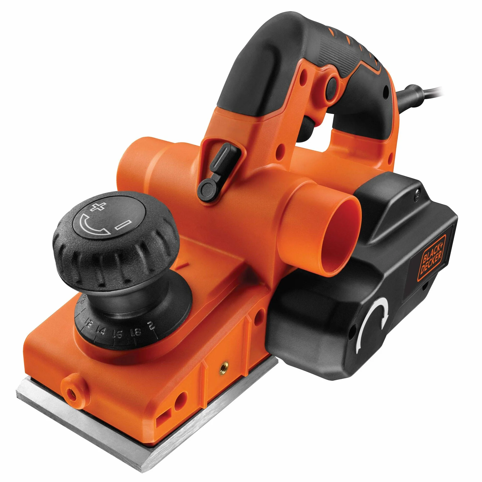 Black+Decker Strug (z akcesoriami, 750 W, odwracalny nóż z twardego metalu, regulowany wyrzut wiórów, worek na pył) KW750K