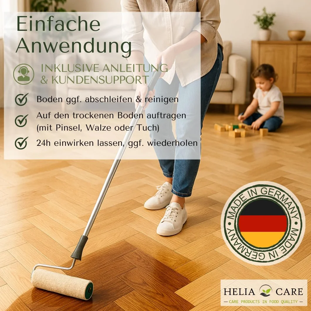 Bio olej do drewna Heavy Duty 0,75 l – naturalny olej do parkietu bezbarwny Made in Germany