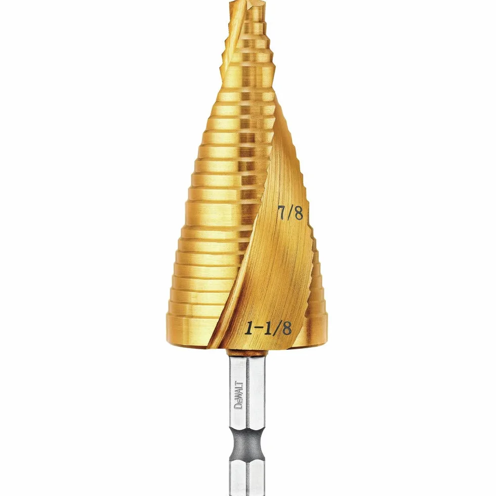 DEWALT Zestaw wierteł stopniowych, 7/8 cala do 1-1/8 cala (DWA1789IR)