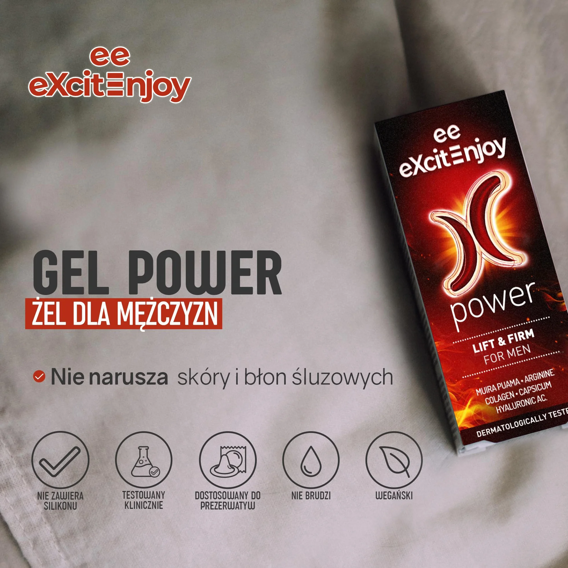 Żel intymny dla mężczyzn z efektem rozgrzewającym 20 ml