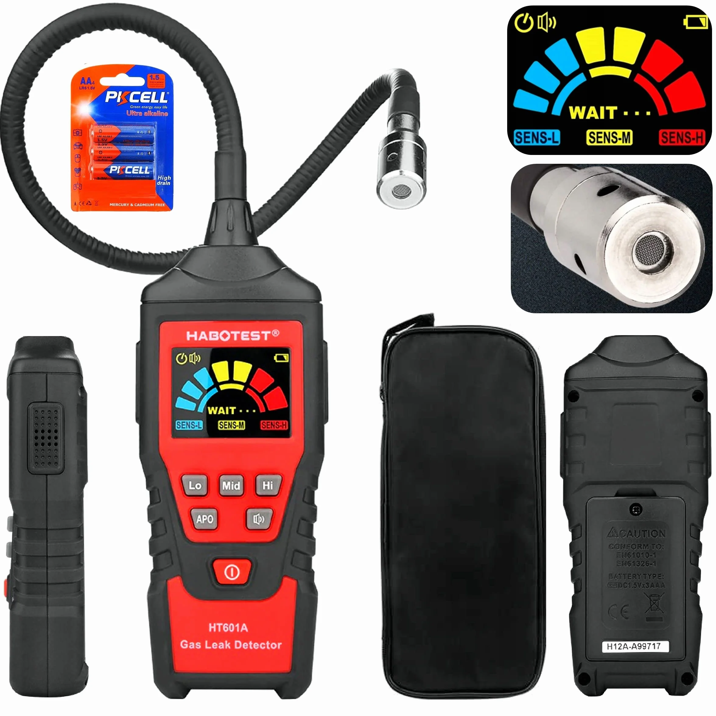 Habotest HT601A Detecteur de fuite GAZ Detecteur de fuite à ultradźwięki