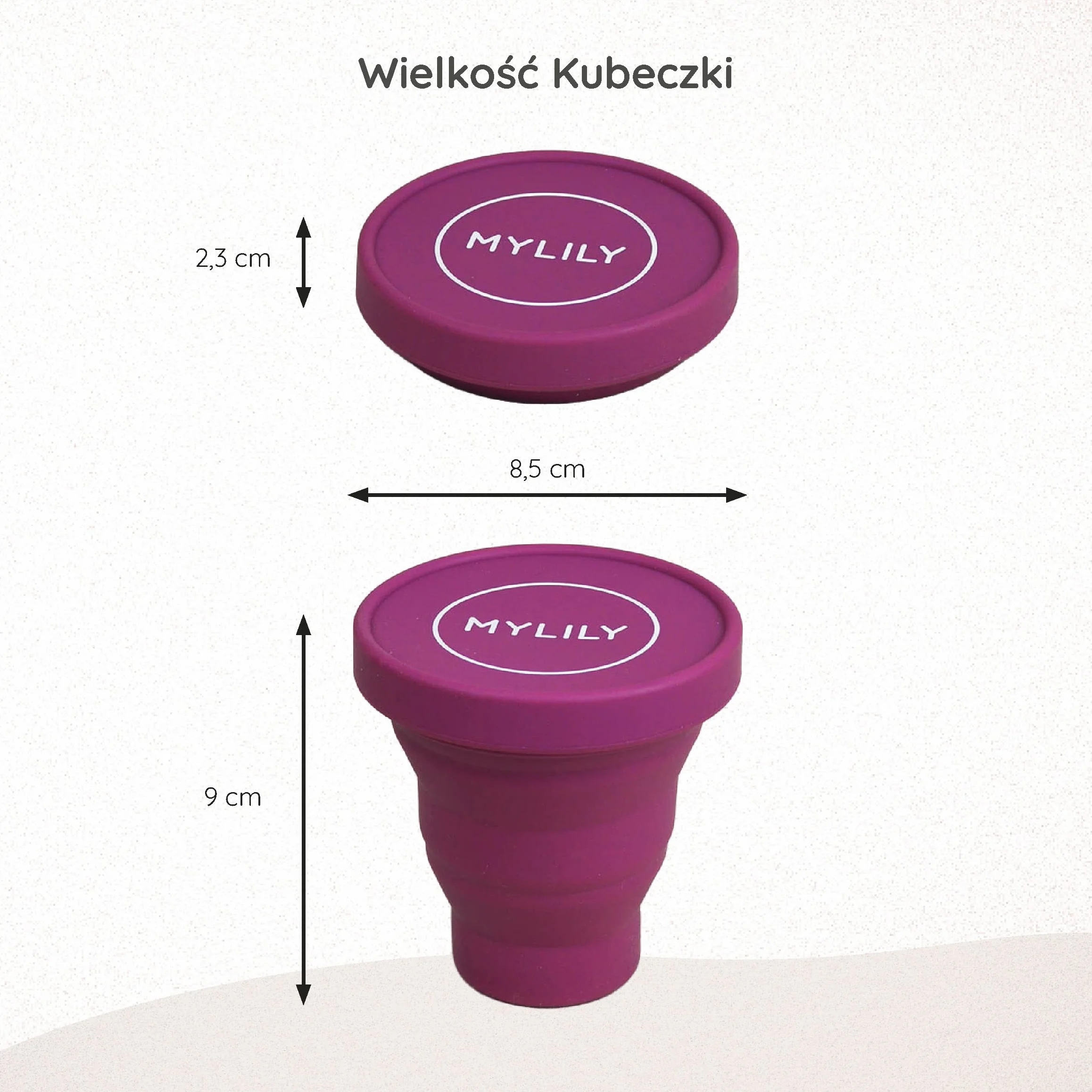 MYLILY® Kubeczki menstruacyjne do czyszczenia i przechowywania | sterylizator do wszystkich rodzajów kubeczków menstruacyjnych | składane etui do mikrofalówki | 100% silikon medyczny