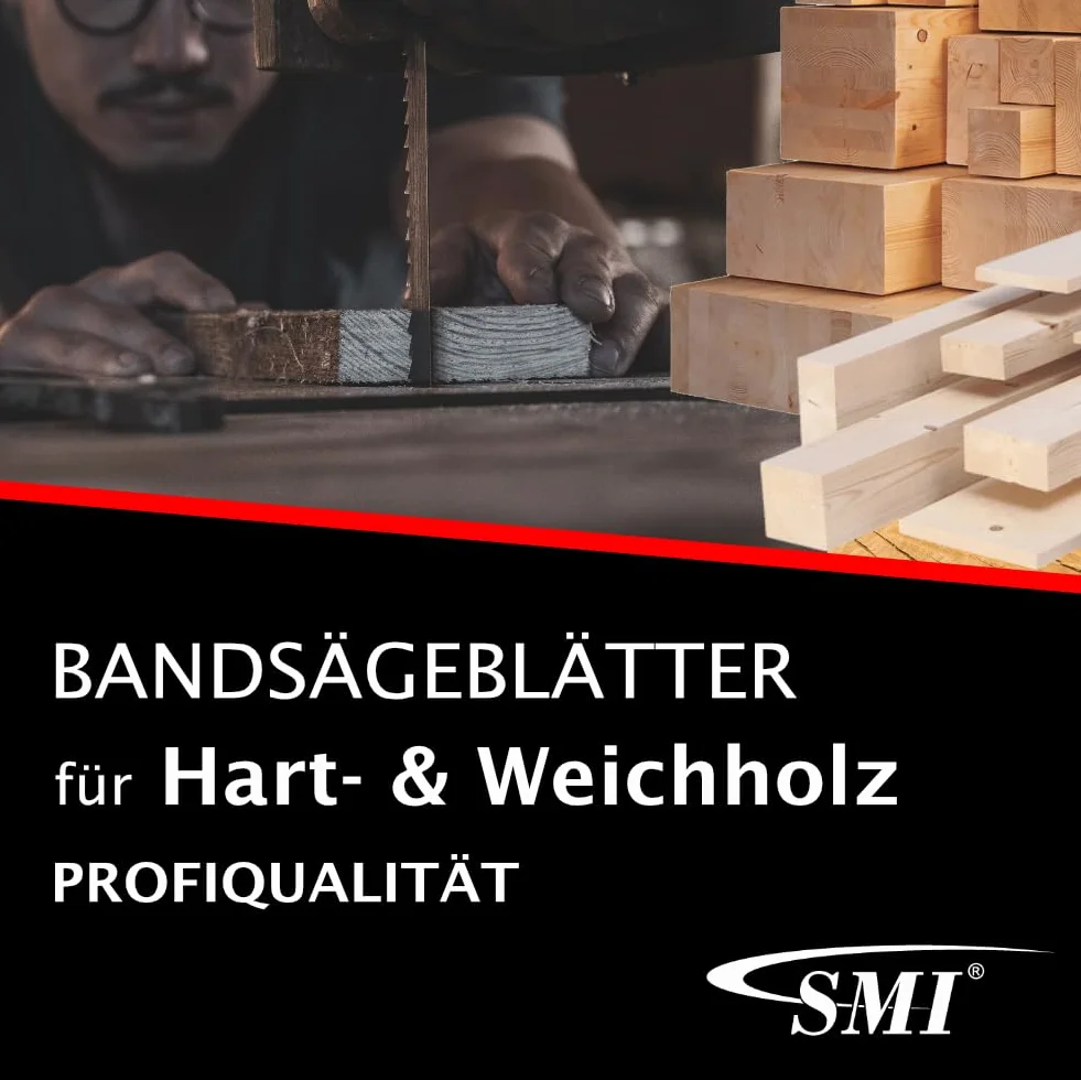SMI Zestaw 2 szt. brzeszczot do piły do drewna 4004 x 32 x 1,1 mm rozstaw zębów 22 mm do zastosowania w mobilnych pilarniach, takich jak np. Woodmizer LT10, LT15 i LT 20 taśma do piły do drewna