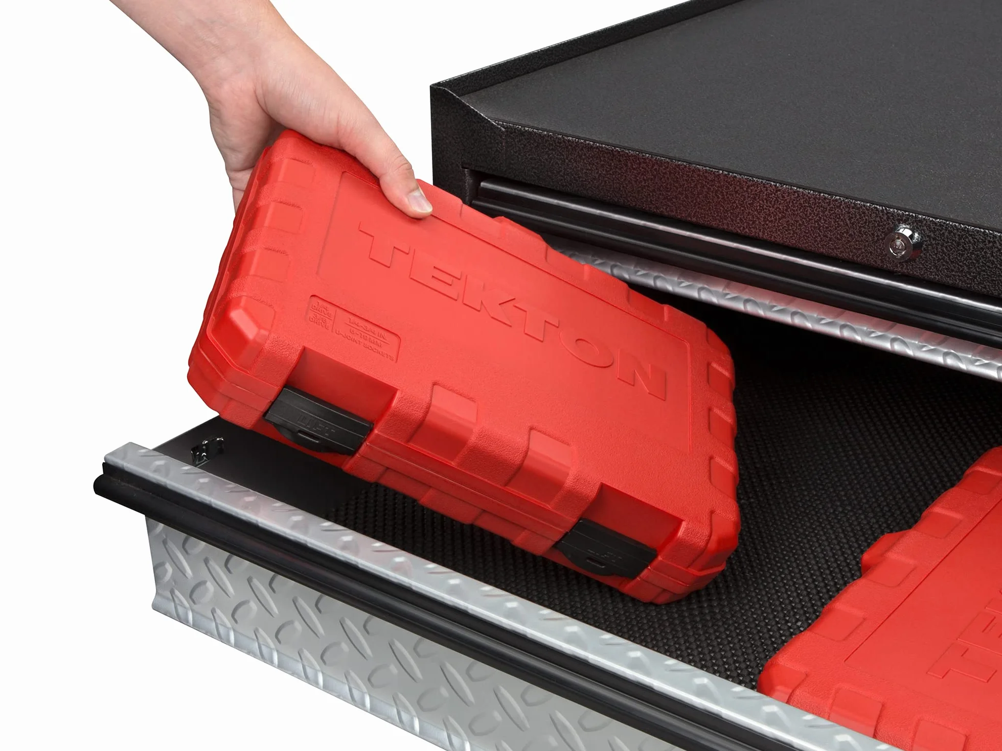 TEKTON 1/4, 3/8 cala Napęd 6-punktowy uniwersalny zestaw nasadek z etui, 33-częściowy (1/4-3/10.2 cm, 6-19 mm) | SHD99301