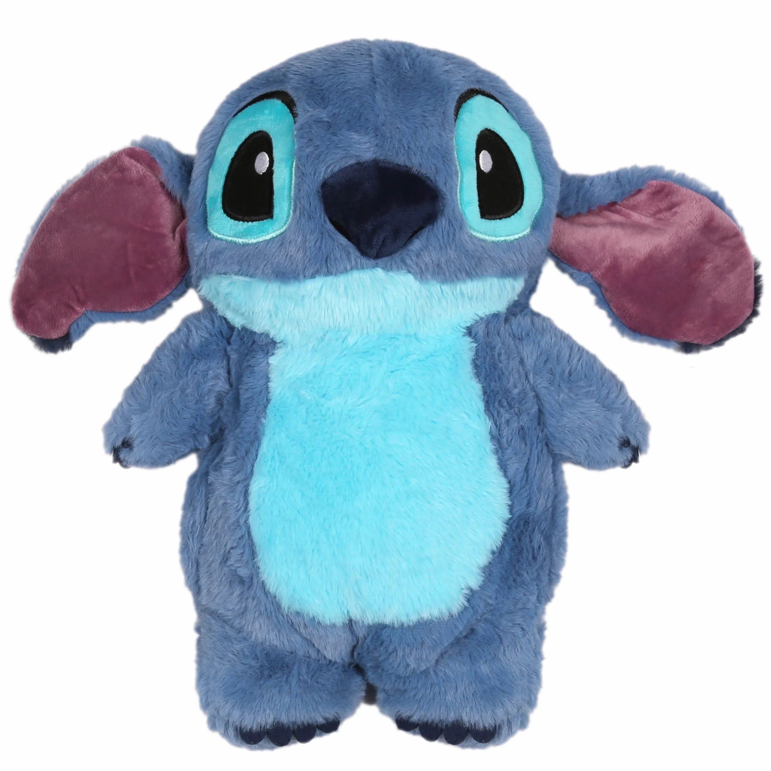 DISNEY Stitch Gumowy termofor z MIĘKKĄ poszewką, DUŻY ogrzewacz w pokrowcu NA WODĘ, Maskotka 750 ml (Stitch)