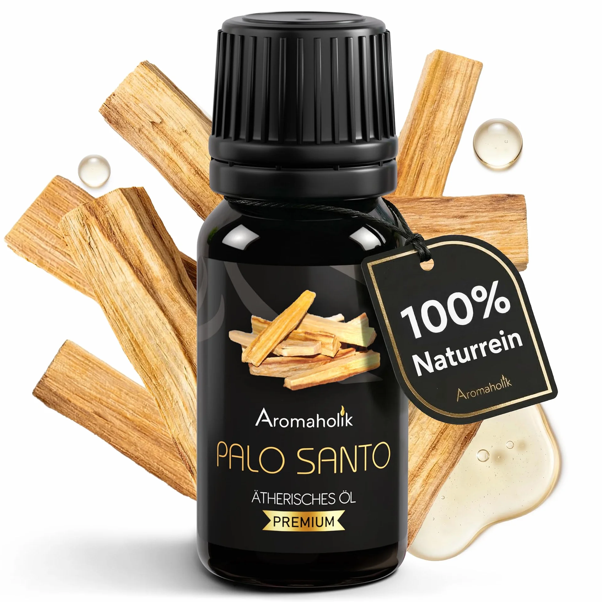 Olejek Palo Santo BIO 100% Naturalny 10 ml - Olejek Eteryczny do Aromatyzacji i Masażu Aromaholik