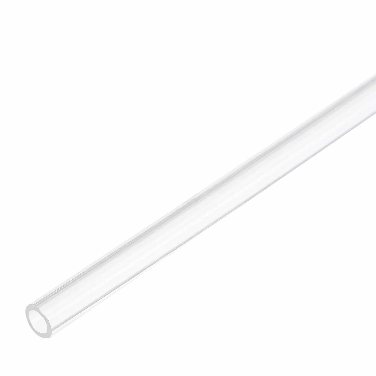 QUARKZMAN 2 sztuki przezroczystych rur PCW, średnica wewnętrzna 4 mm, średnica 6 mm, długość 350 mm, akrylowa rura z tworzywa sztucznego do lamp, lamp stojących, mebli