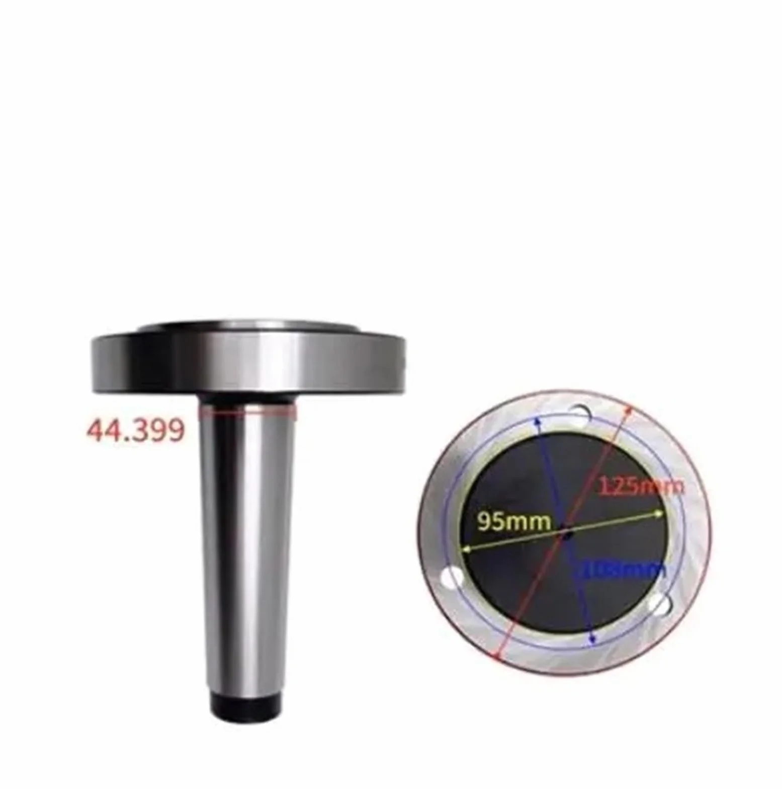 MT5-125 Adapter uchwytu tokarskiego stożkowego - 125 mm 3 kołnierzowy uchwyt szczękowy do tokarek i frezarek