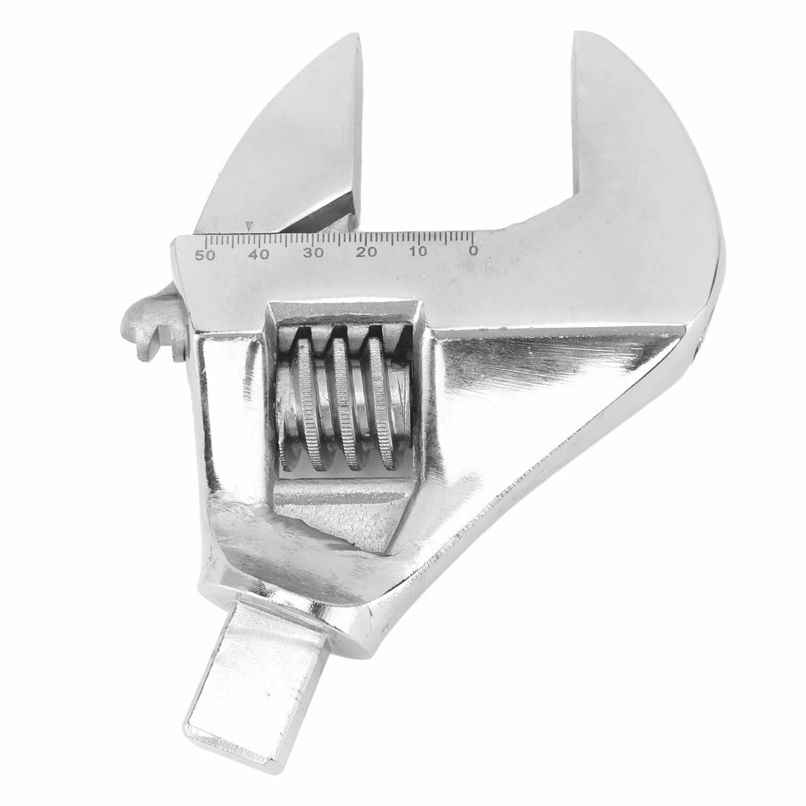 Głowica do Wymiany Klucza, Stal Wanadowa, Klucz Nastawny Klasy Przemysłowej, Narzędzie Skrętne o Dużym Rozwarciu dla Mechaników (0–48 mm / 0–1,9 cala)