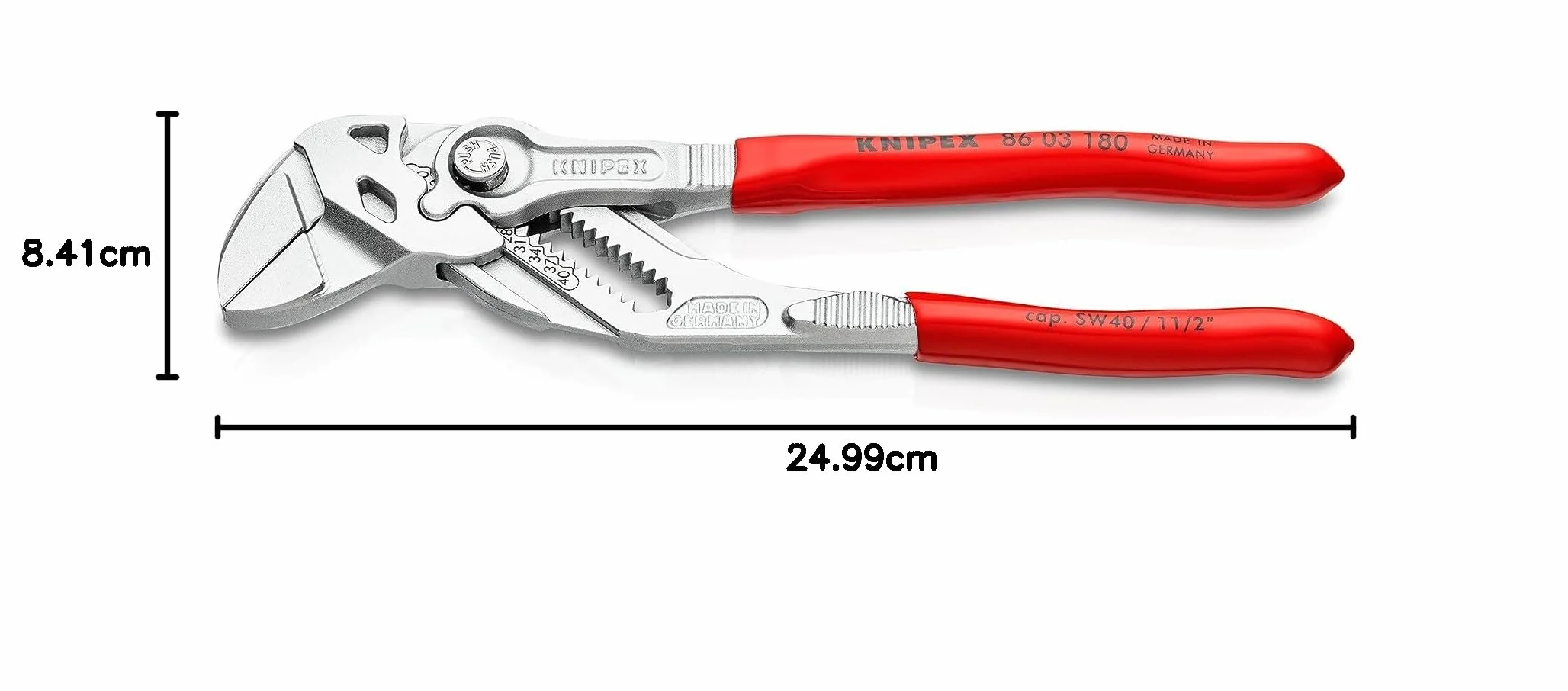 KNIPEX Szczypce-klucz chromowany 180 mm 86 03 180 SB