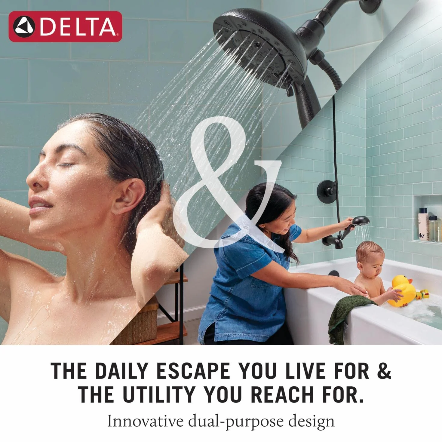 Delta Faucet 58480-SS-PR-PK Universal Showering Combo, Lumicoat Stainless