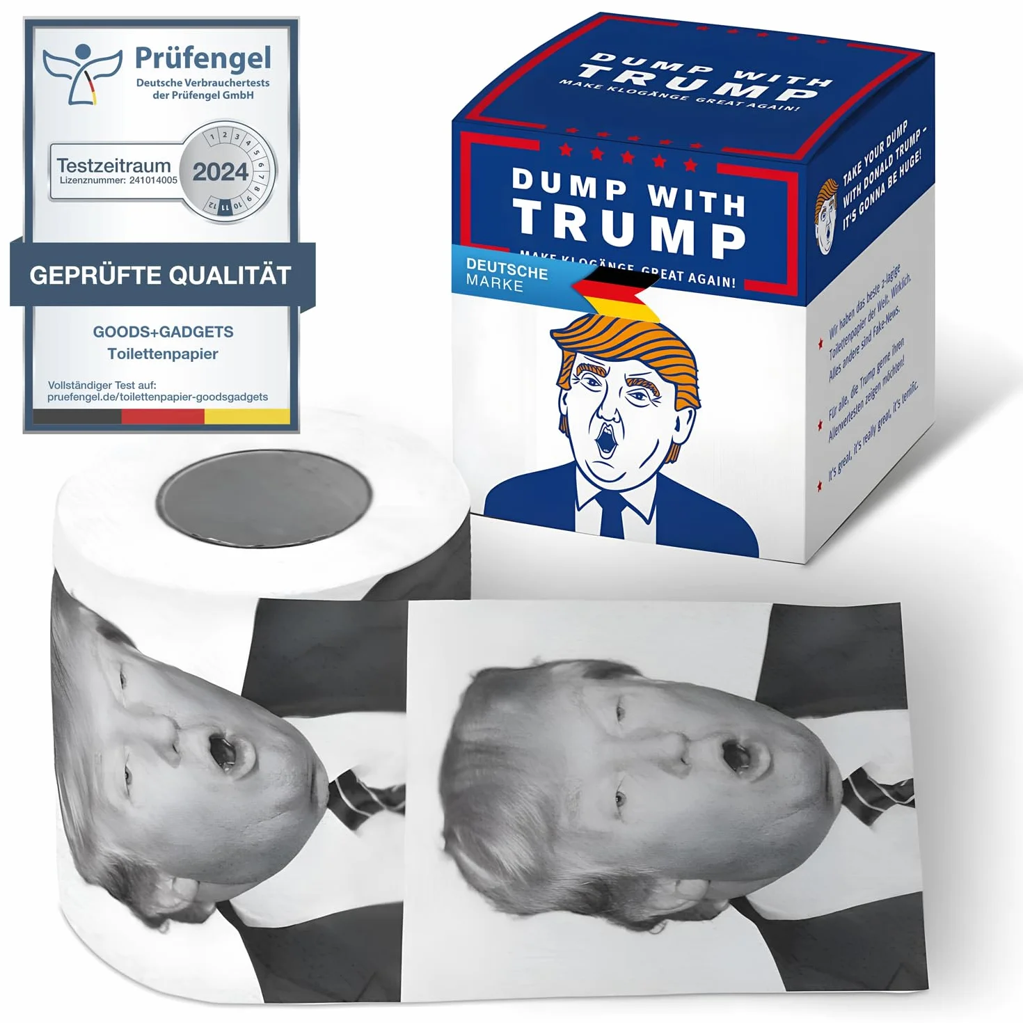 Papier toaletowy papier toaletowy nowość pudełko prezentowe (Trump)