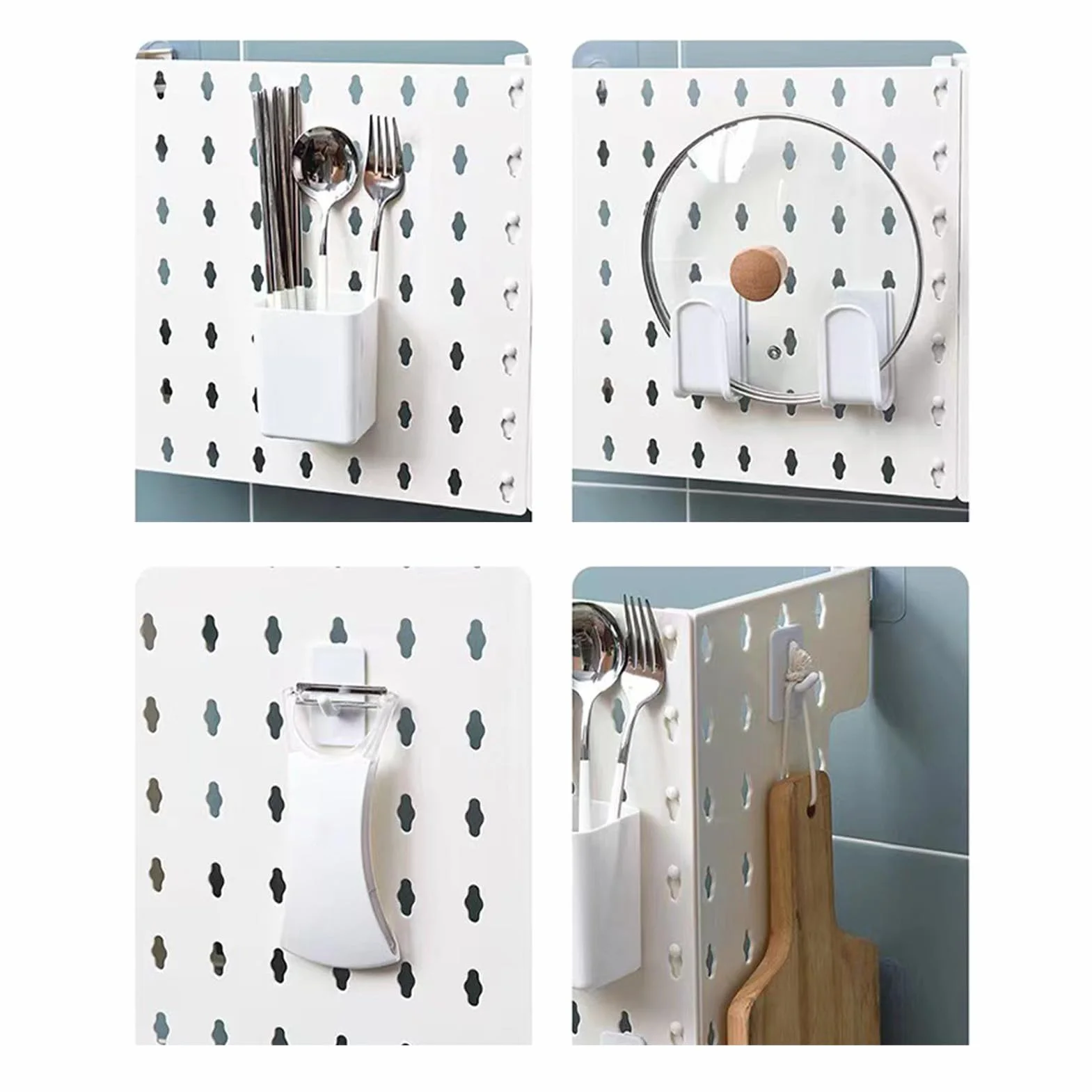 Tablica Peg Board, Pegboard Garaż Zestaw do Przechowywania Narzędzi Sterowanie ścienne Pegboard Panele ścienne Garażu Wyświetlacz Montowany na ścianie Gazowy Podgrzewacz Wody