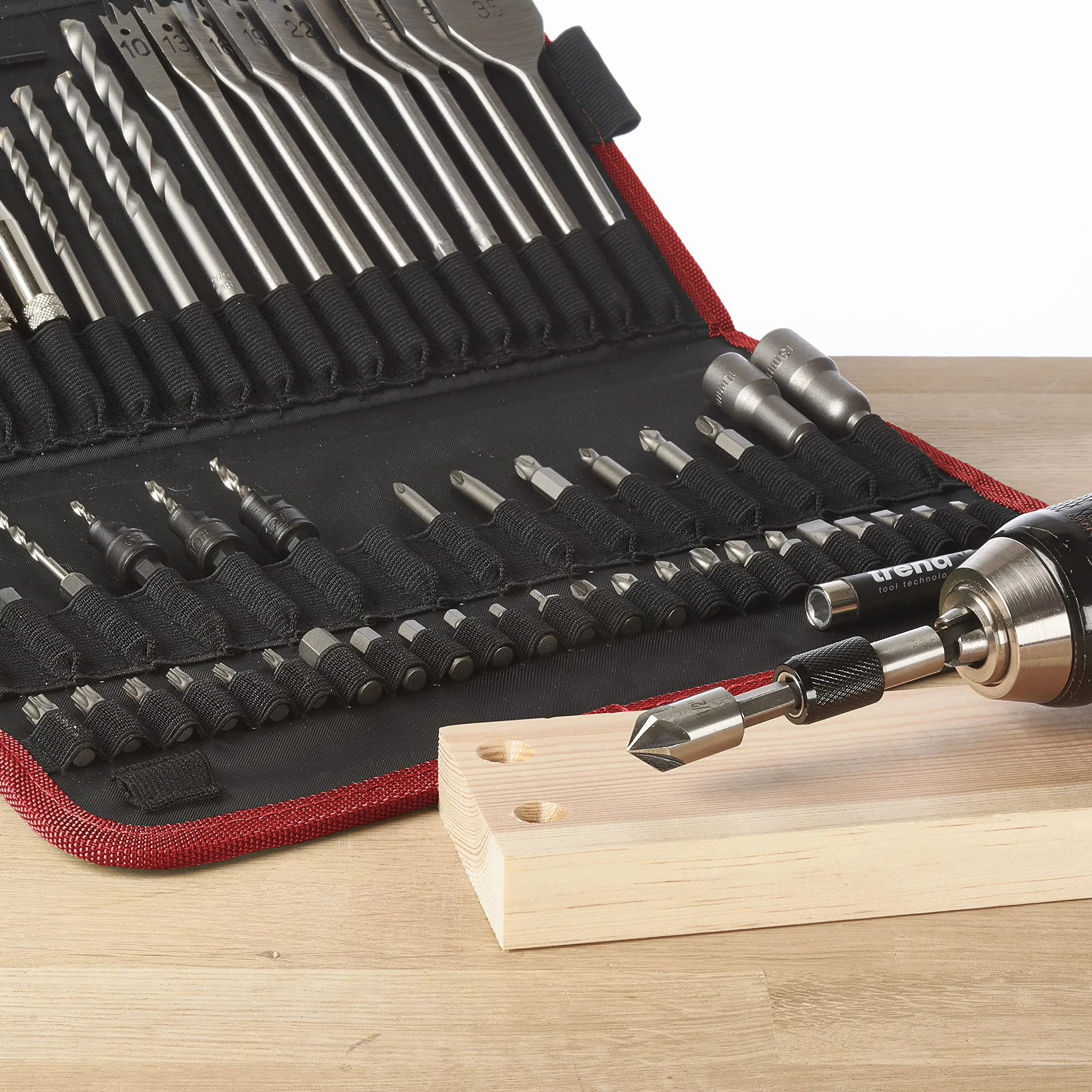Trend Quick Release 60-częściowy zestaw w uchwycie narzędziowym, zawiera zestaw końcówek do wkrętarek do różnych typów śrub, QR/SET/2