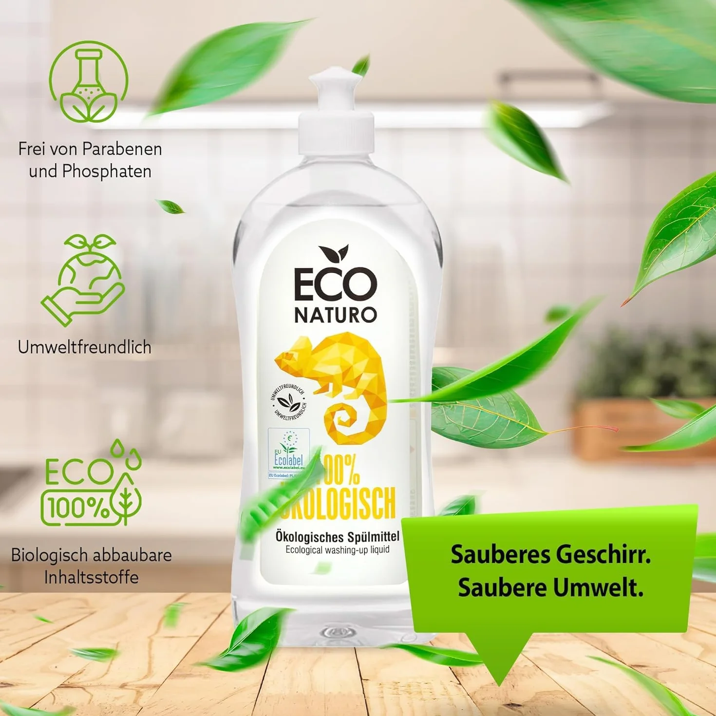 Organiczny Płyn do Mycia Naczyń 2 Sztuki 2 x 500 ml - Ekologiczne Produkty - Naturalny Płyn do Naczyń dla Środowiskowo Świadomych - Skuteczny Przeciwko Tłuszczowi - Przyjazny dla Skóry