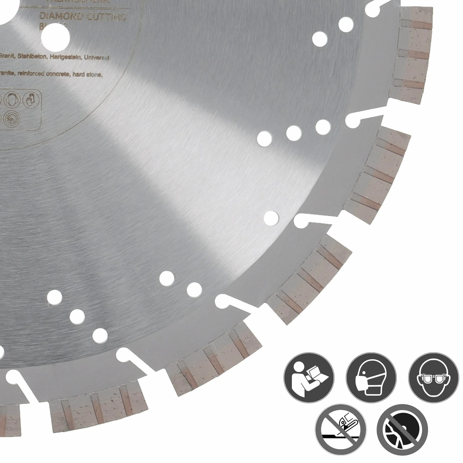 PRODIAMANT Profesjonalna diamentowa tarcza tnąca do betonu / granitu Oxx 350 mm x 20 mm diamentowa tarcza tnąca PDX82.118 350 mm do kamienia naturalnego, produktów betonowych, materiałów średnio-twardych i twardych