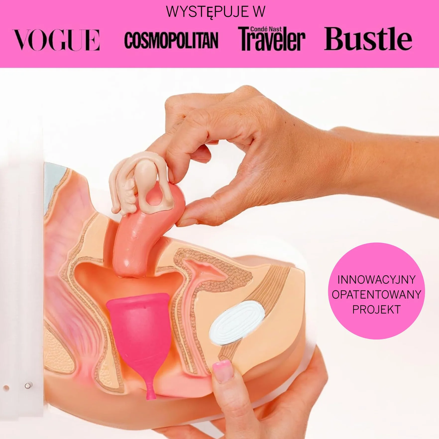Pixie kubek menstruacyjny - bez metali i toksyn - 100% silikon klasy medycznej - 1 miejsce dla najbardziej miękkiego kubka wielokrotnego użytku - noś 12 godzin - alternatywa dla tamponu - kup jeden