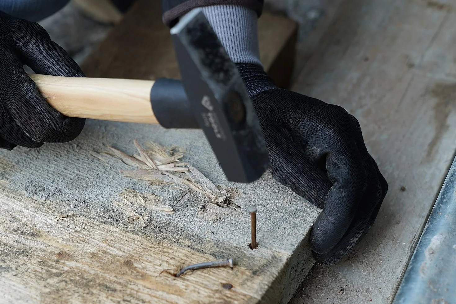 BRILLIANT TOOLS BT073050 młotek ślusarski z trzonkiem Hickory, 500 g [Powered by KS Tools]
