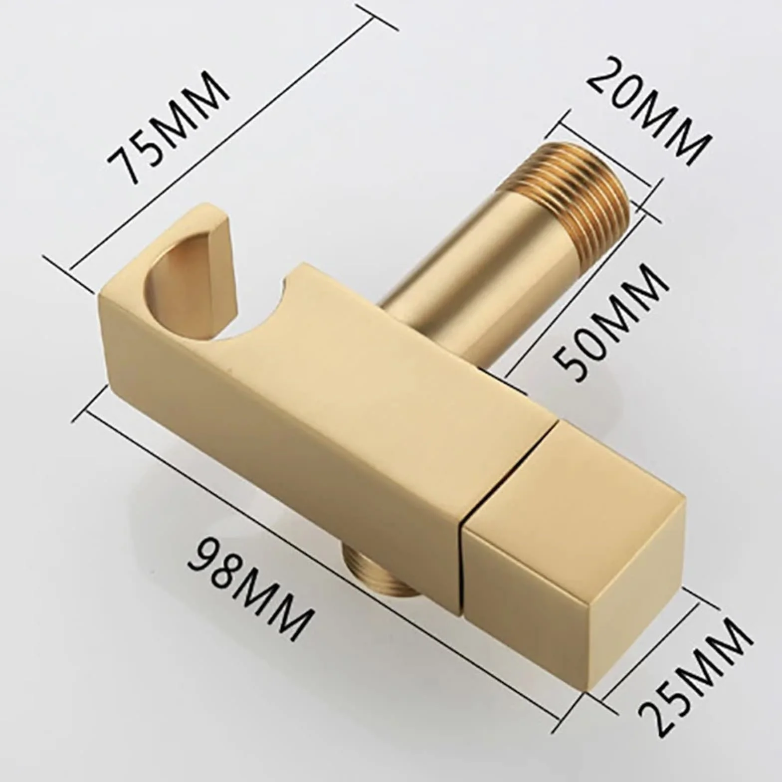 Złoty mosiężny kran bidet, prysznic ręczny do toalety, higieniczny prysznic, kran z zimną wodą, samoczyszczący (złoty)