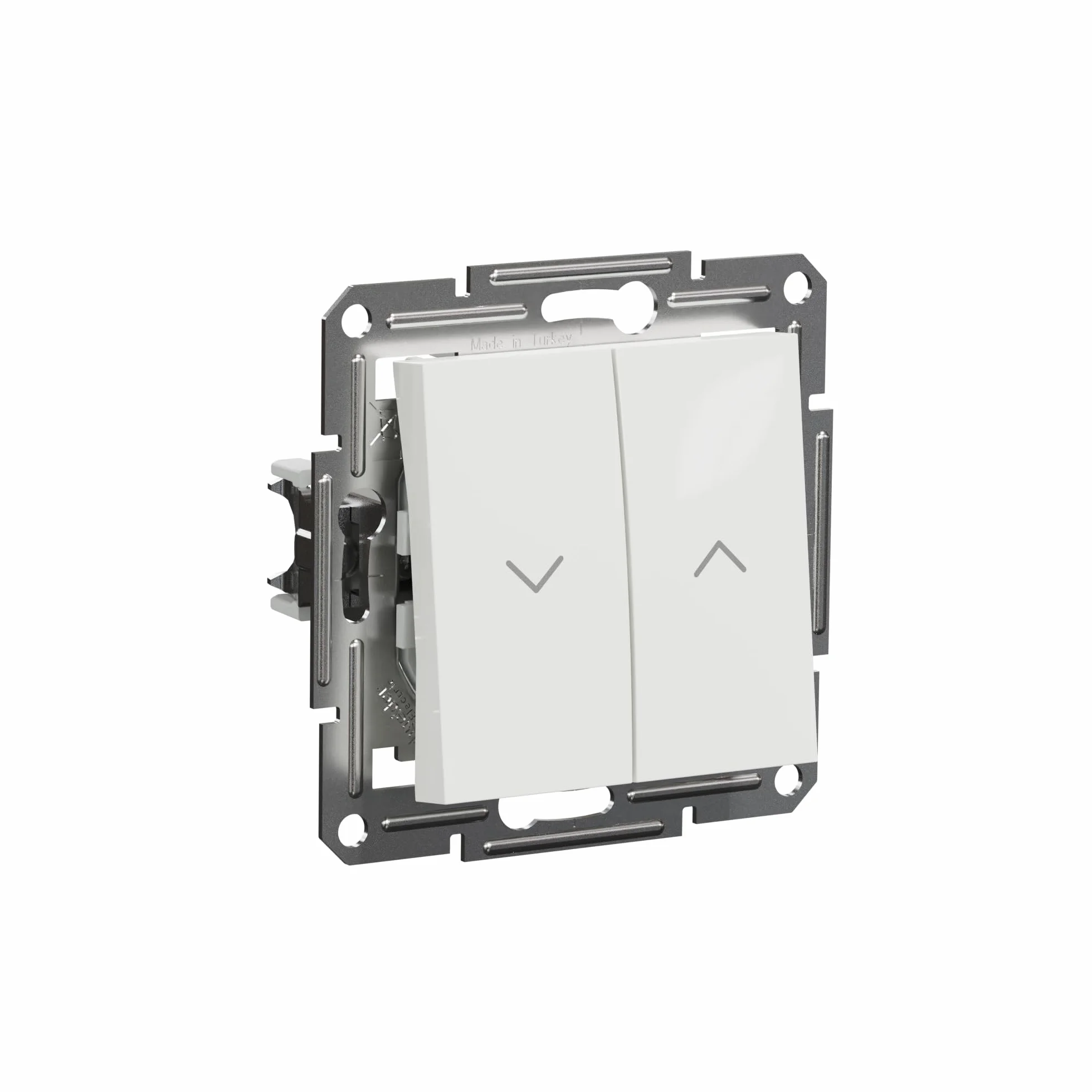 Schneider Electric Asfora EPH1370121D przycisk do rolet 10 A-250 V podtynkowy, przycisk żaluzji, zaciski wtykowe, biały