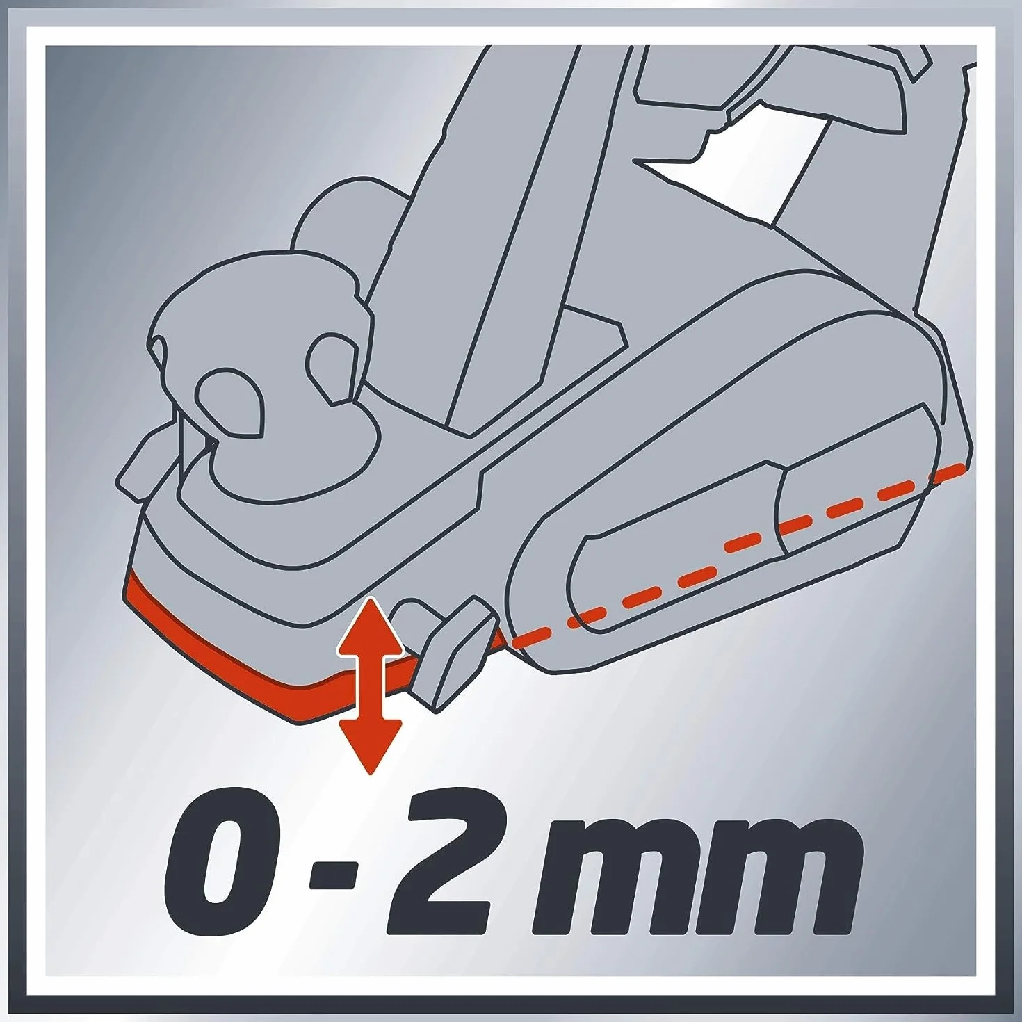 Einhell Strug ręczny elektryczny TC-PL 750 (750 W, głębokość skrawania do 2 mm, duży wał nożowy, automatyczna stopka parkująca, w tym ogranicznik równoległy/głębokości skrawania, nóż obrotowy)