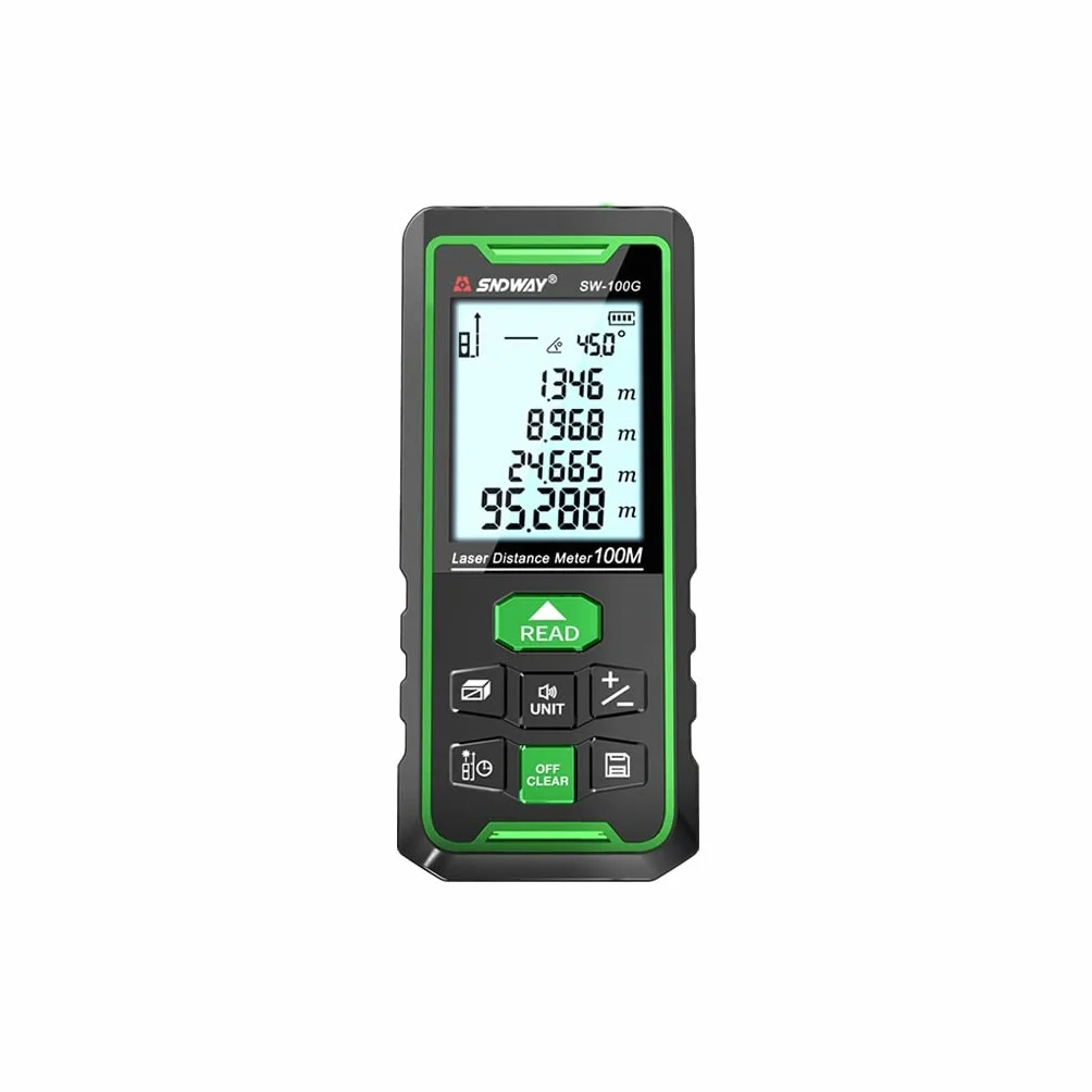 Outdoor Green Laser Rangefinder Podczerwień Ograniczający ręczny odległość instrument pomiarowy elektroniczny linijka na zewnątrz (Color : Green, Size : 100 meters)