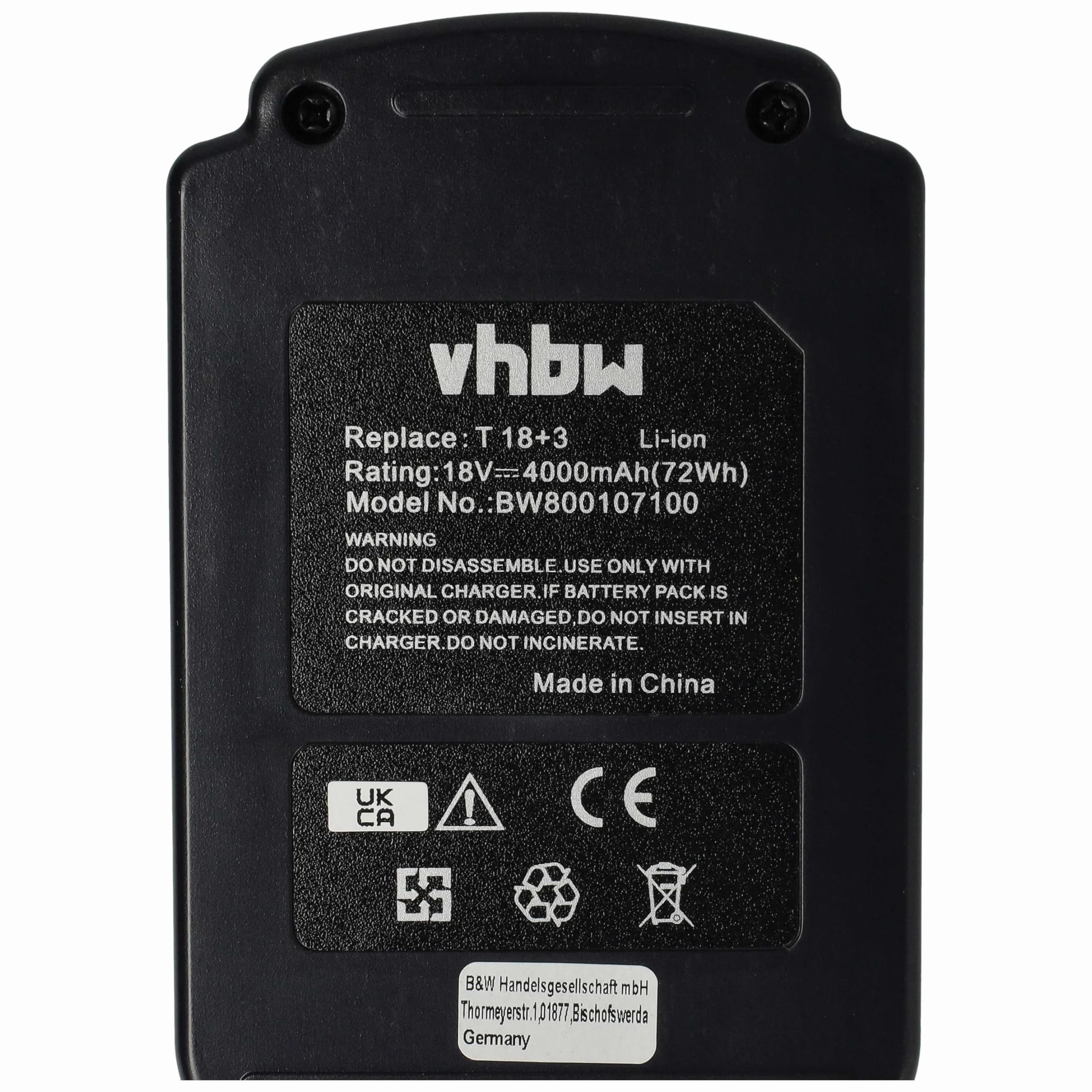 vhbw akumulator litowo-jonowy 4000 mAh (18,0 V) do elektronarzędzi Festo, Festool Quadrive TSC55, T18 Drill Drivers jak 498343, 499849, BPC 18 Li.
