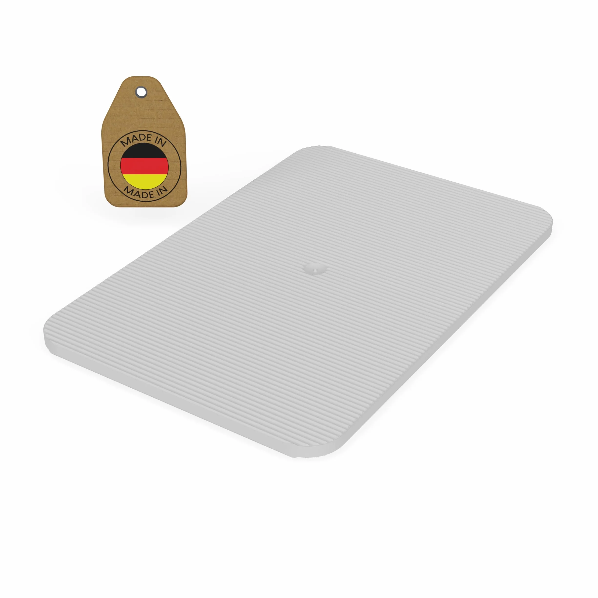 FUX 100 sztuk podkładek dystansowych z tworzywa sztucznego, 60 x 40 x 1,5 mm, klocki do szyby, podkładki dystansowe, płytki z tworzywa sztucznego, płytki wyrównujące, kliny okienne (grubość: 1,5 mm)