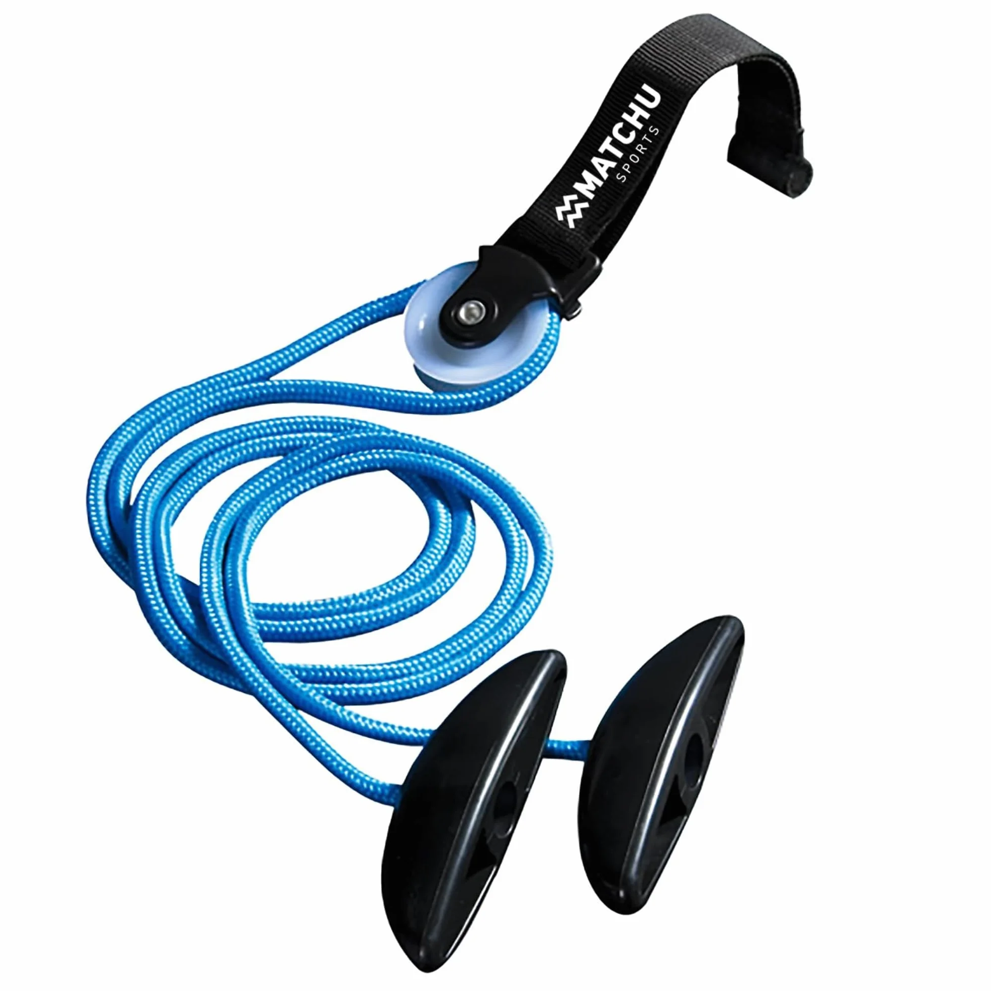 MATCHU pulley na ramię z kółkiem 190 cm niebieski czarny