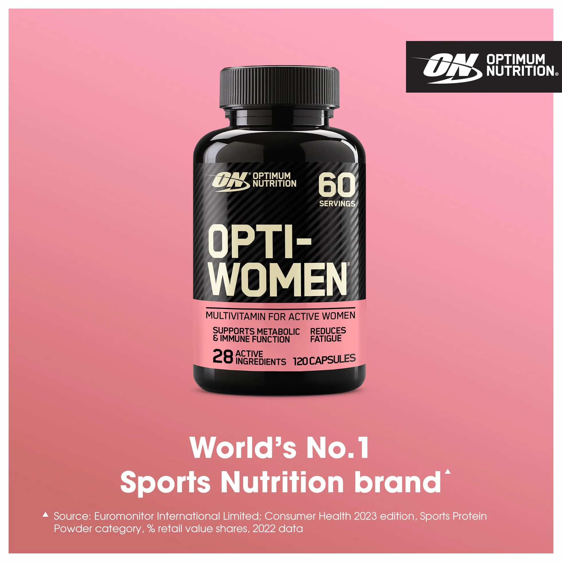 Opti-Women Multi-Vitamin Optimum Nutrition suplement dla kobiet 60 porcji 120 kapsułek