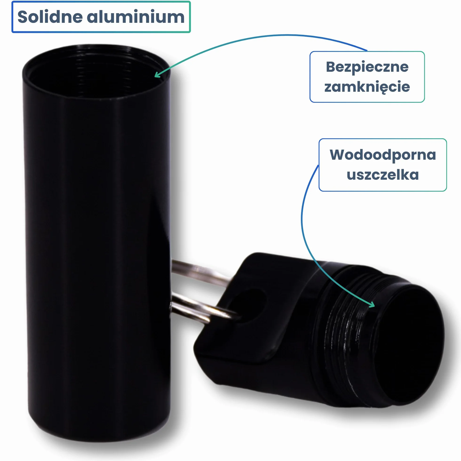 MED-PC1-N Kompaktowy organizer na tabletki aluminiowy podróżny fioletowy