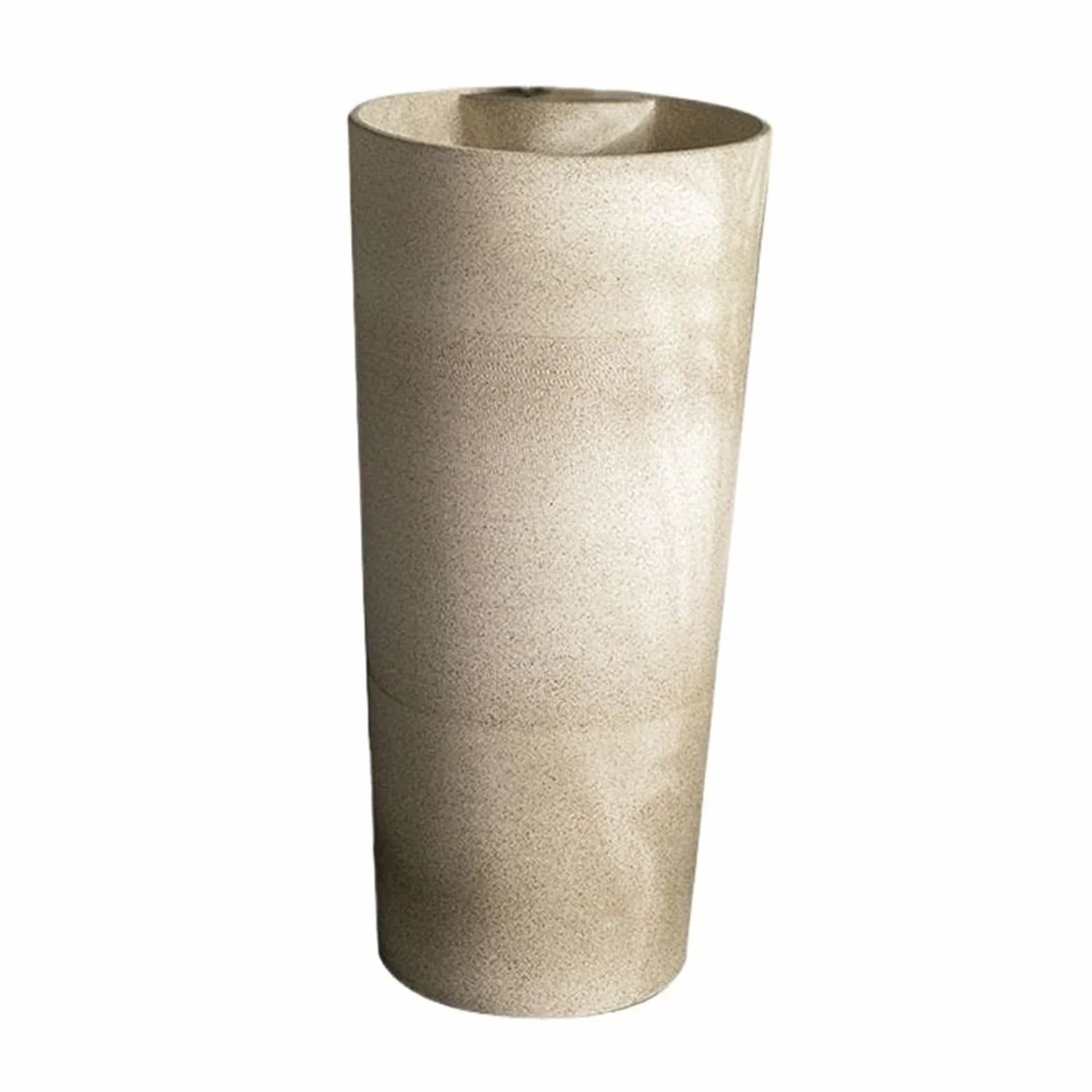 Umywalka Zewnętrzna Ceramiczna, Kolumnowa, Jednoczęściowa Z Jednym Otworem Na Baterię, Umywalka Stojąca Na Podłodze, Balkon, Na Balkon, Zestaw Z Umywalką,A-One Size