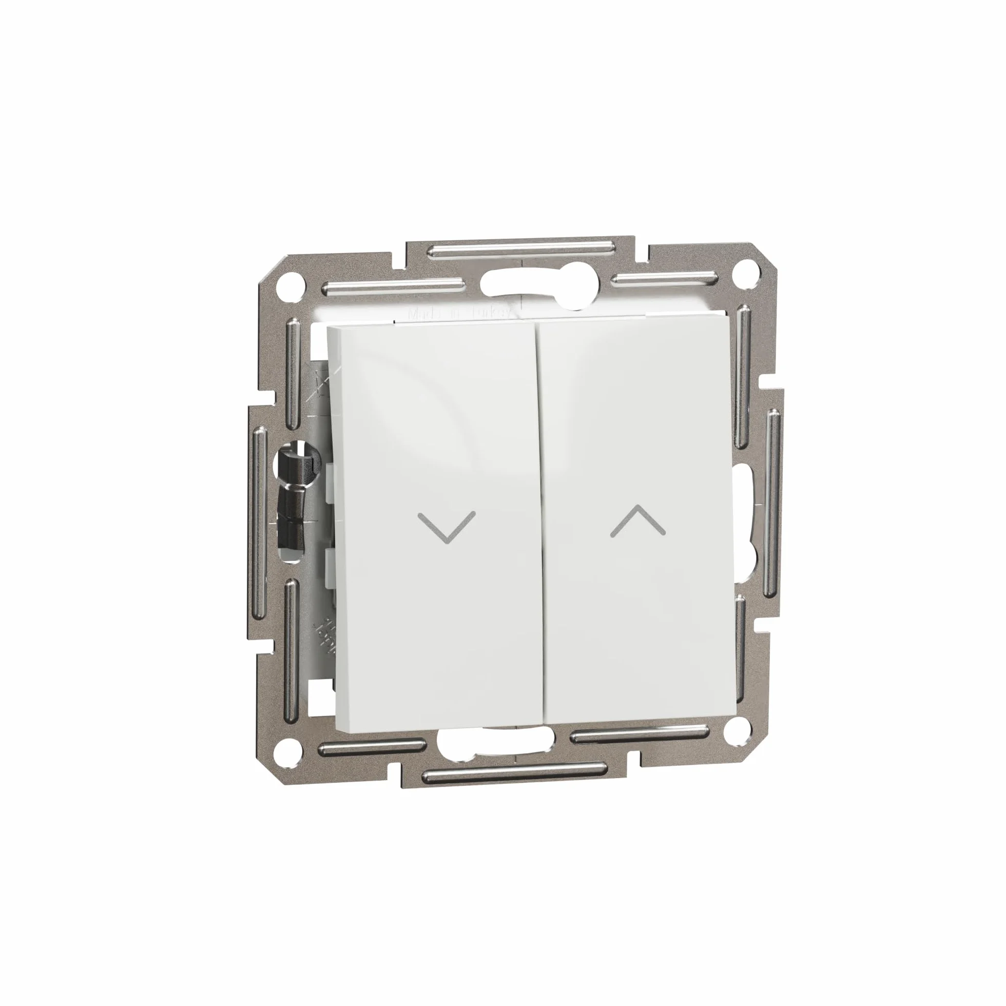 Schneider Electric Asfora EPH1370121D przycisk do rolet 10 A-250 V podtynkowy, przycisk żaluzji, zaciski wtykowe, biały