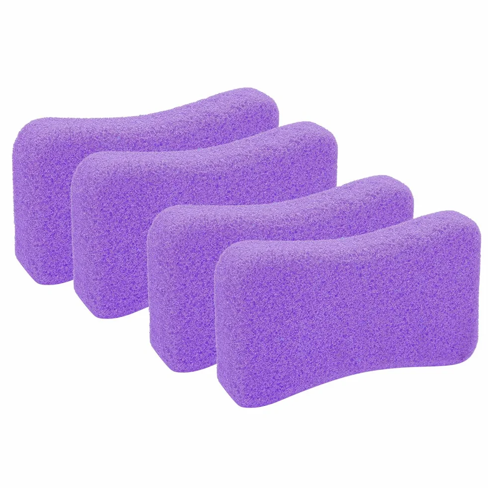 Pumeks do stóp 4 sztuki Peeling z kamienia kalusa Usuwanie twardej skóry Pedicure Scrubber fioletowy