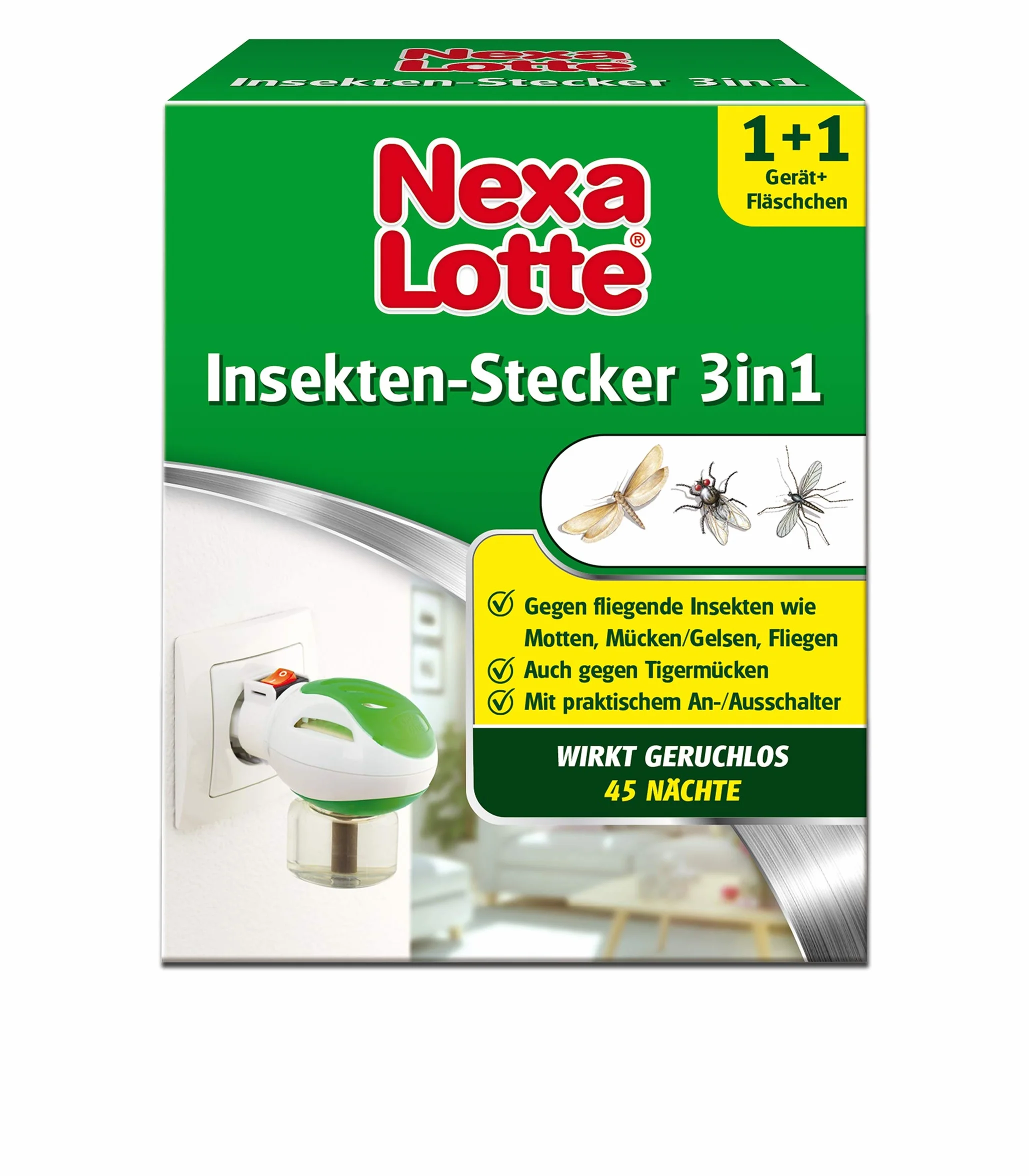 Nexa Lotte Wtyczka Ochrona Przed Owadami 3 w 1, 35 ml