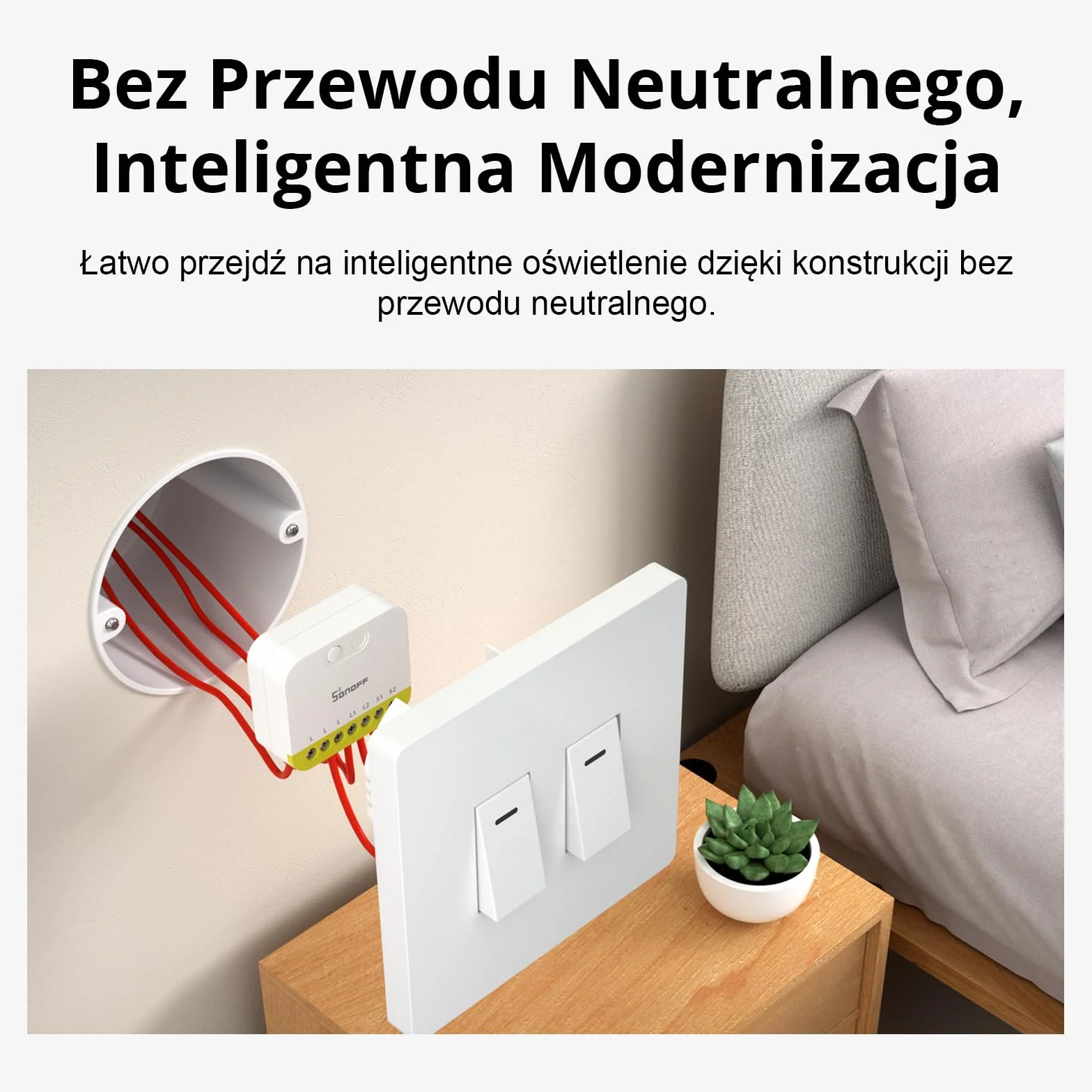 SONOFF MINI DUO-L Zigbee Smart Switch, Zigbee 3.0, Dual Channel, No Neutral Wire