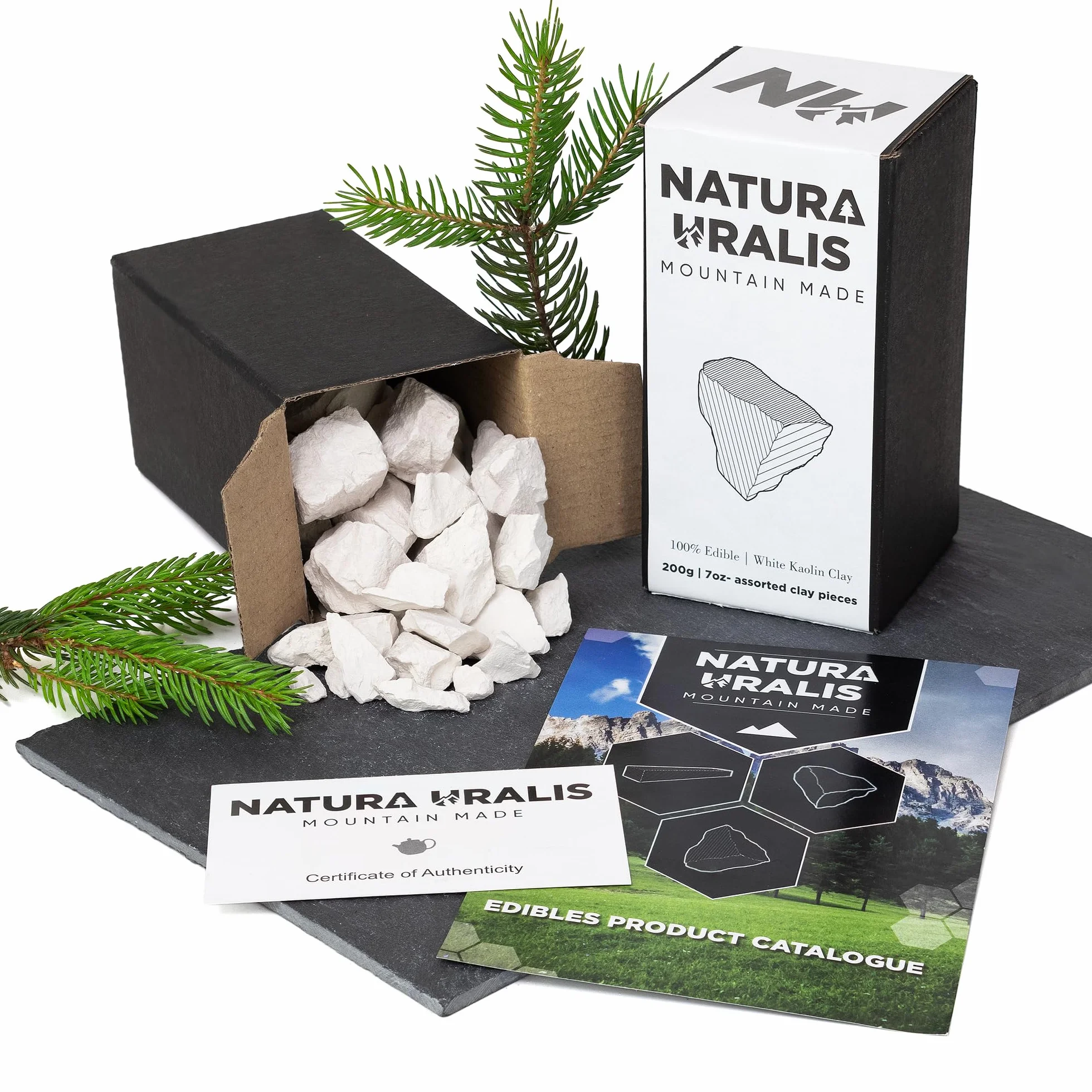 Natura Uralis Biała Glina Kaolinowa 200g Naturalna Glina ASMR